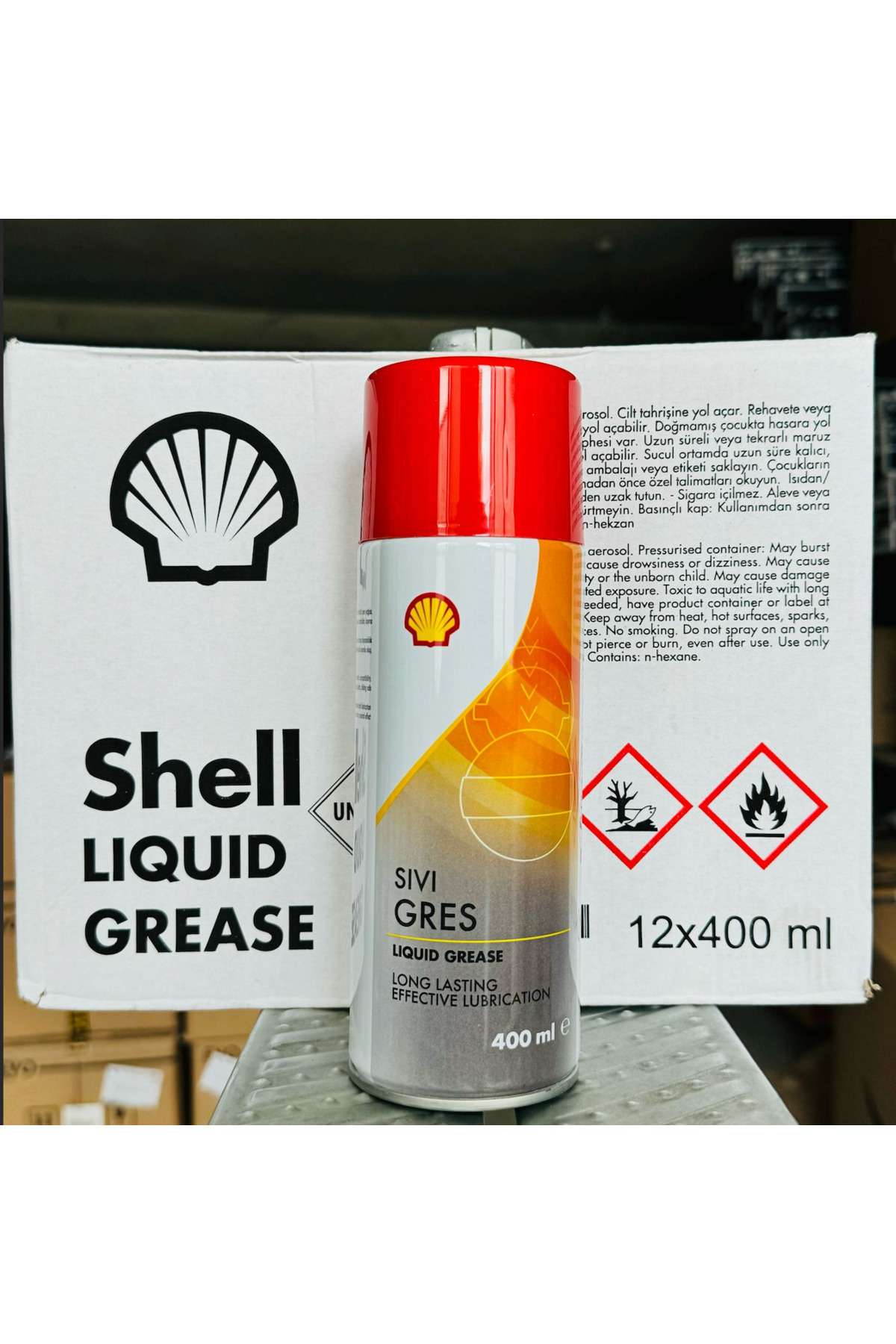 Shell Sıvı Gress Zincir Yağlama (12 Adet) 1 Koli 1.Kalite LIQUID GREASE ...