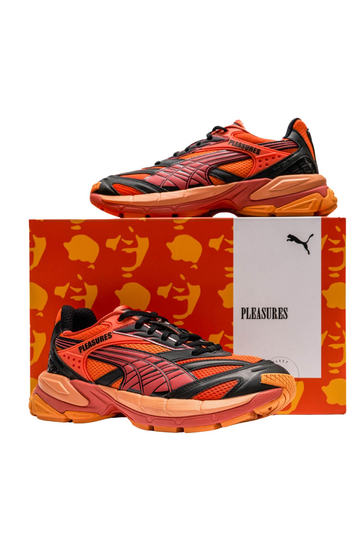 اسنیکر نارنجی زنانه کفش ورزشی Velophasis 393301 02 Puma