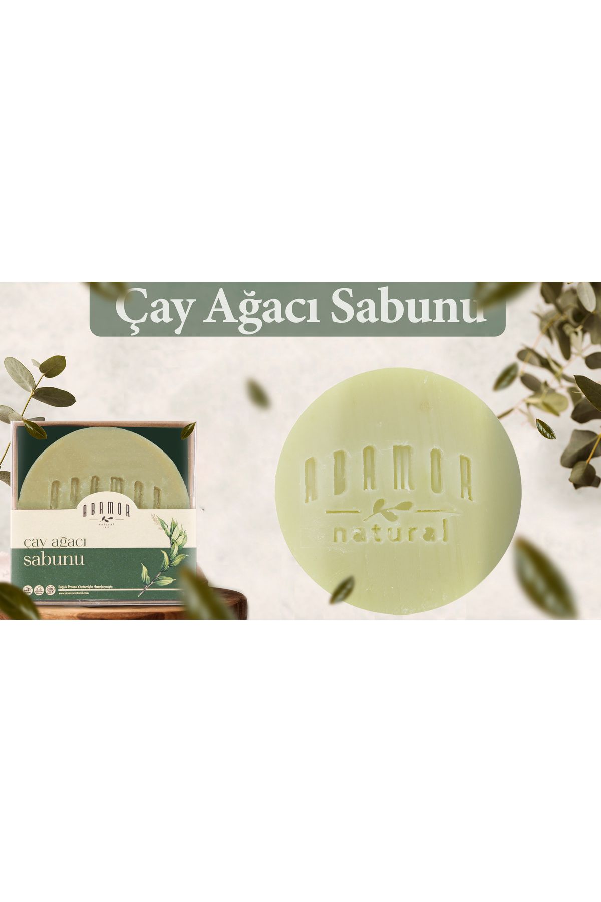 Abamor Natural-4x Tea Tree Soap - Effective, Blemish Equalizer, Fast Natural Soap for Acne and Pimples 100 Gr 2