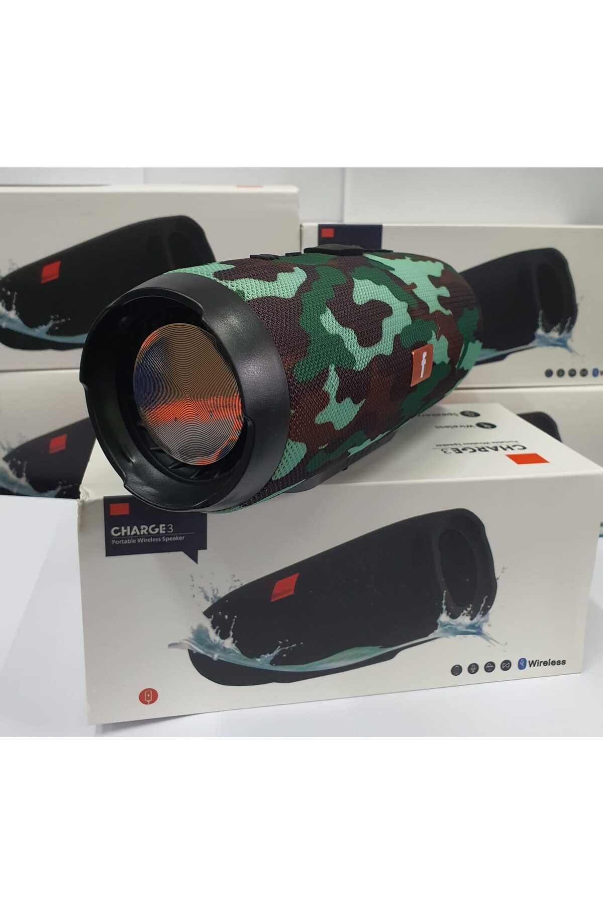 Charge3 Bluetooth Speaker Kablosuz Şarjlı Taşınabilir Hoparlör Sd Kart Usb Aux Girişli Kamuflaj #5