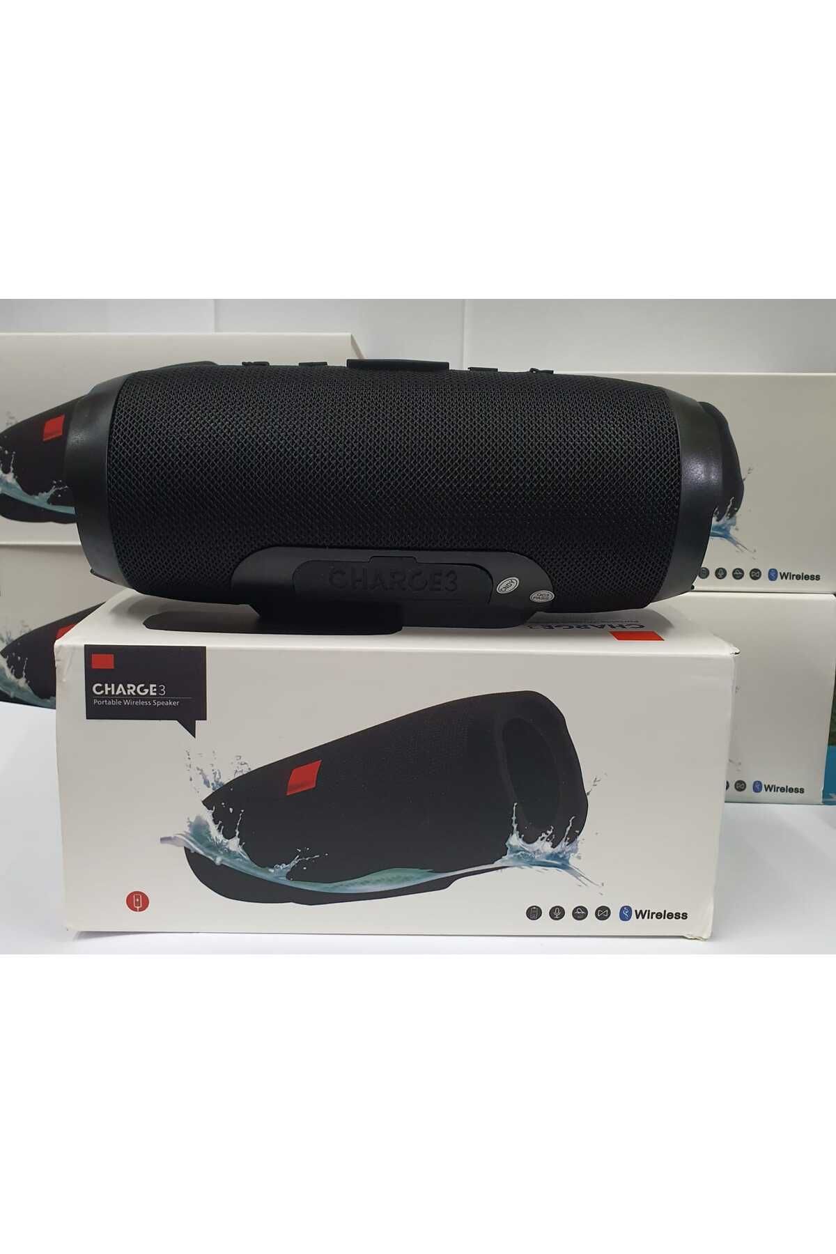 Charge3 Bluetooth Speaker Kablosuz Şarjlı Taşınabilir Hoparlör Sd Kart Usb Aux Girişli Siyah #3