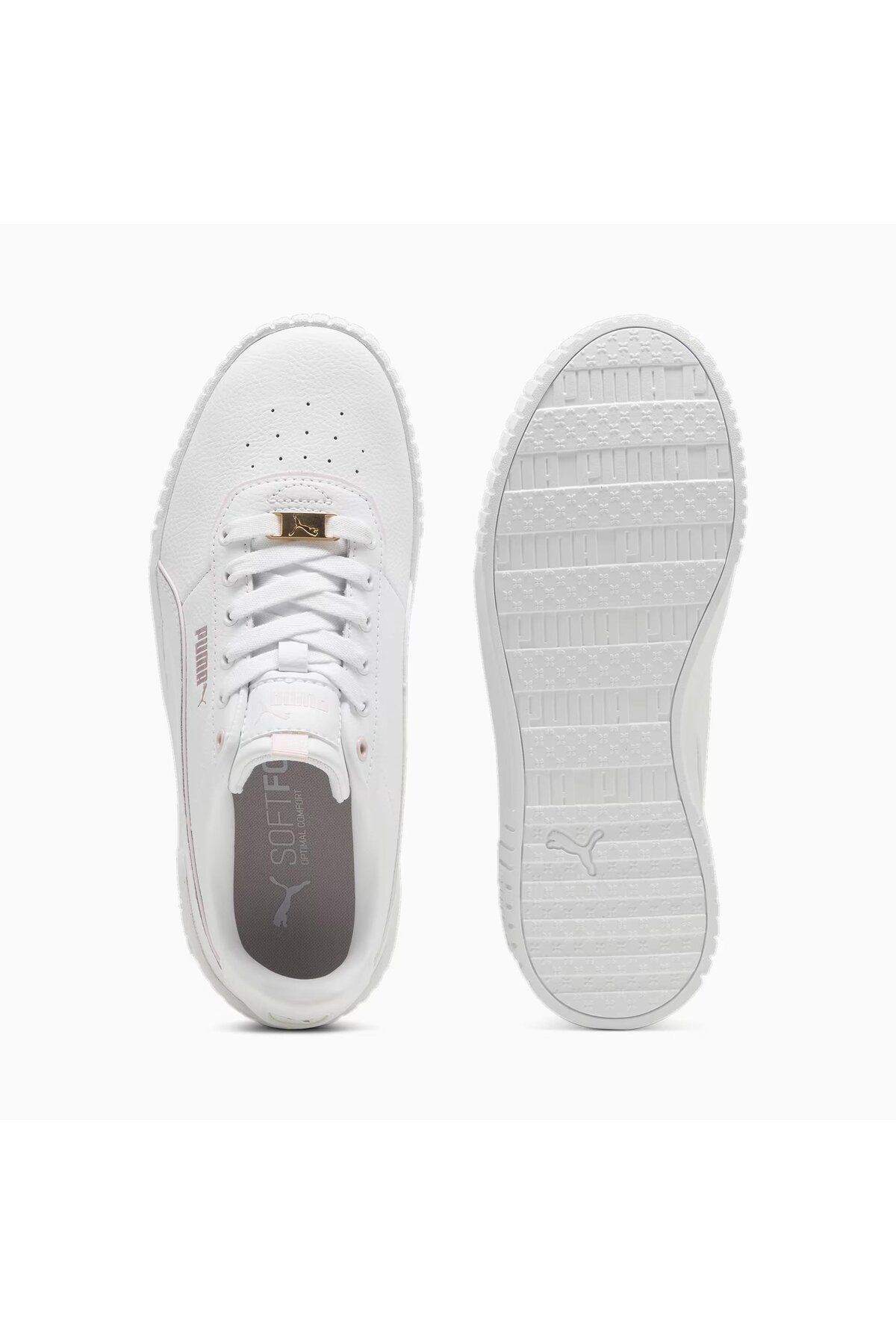کفش های کژوال سفید زنانه روزانه Carina 2.0 Lux Pink Puma
