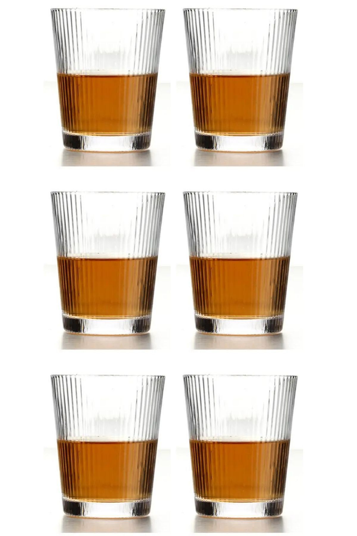 Kitchen Design Lab Yeni Tasarım Cam Çizgili Meşrubat, Latte, Su