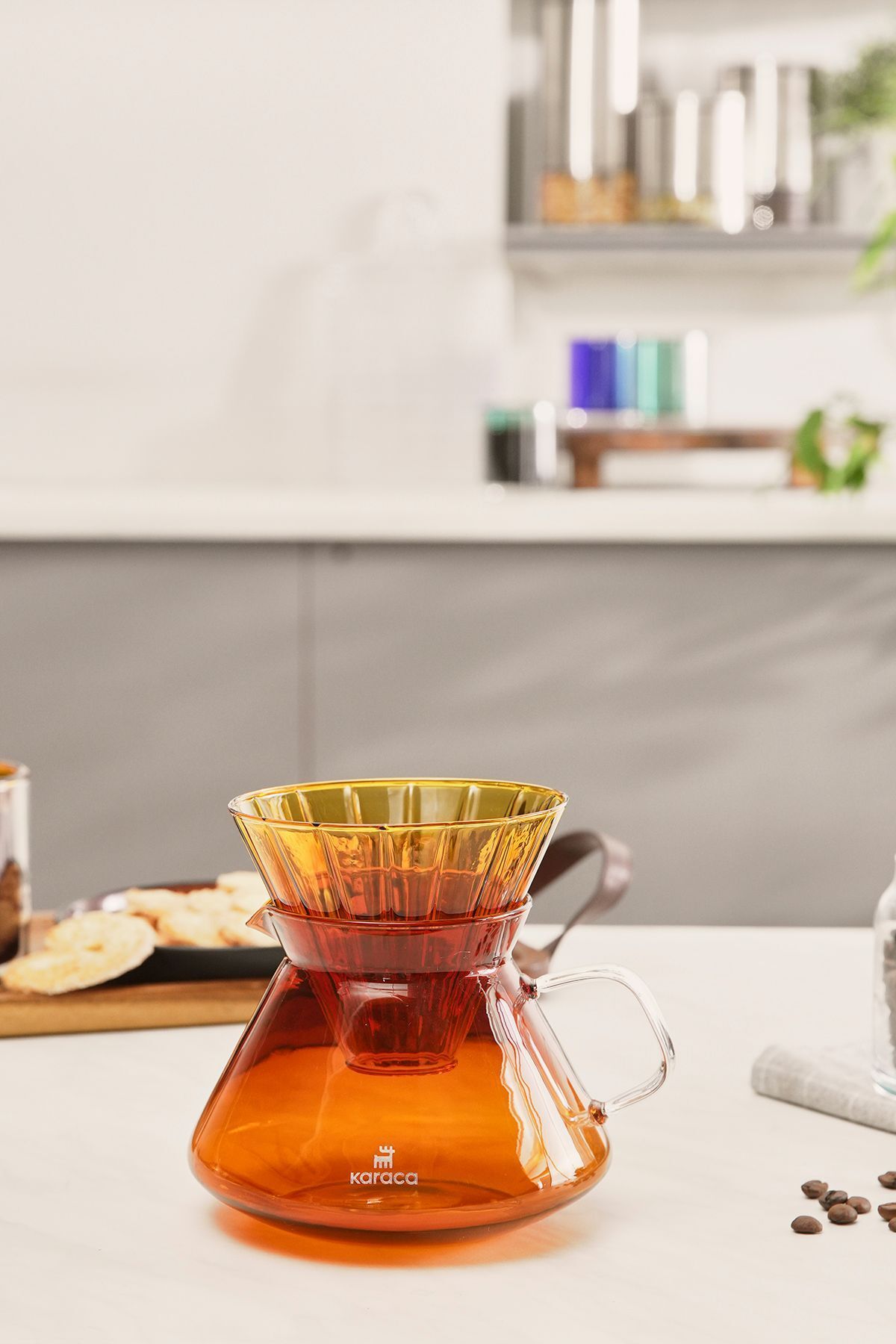 Karaca Winx Borosilikat Cam Dripper/Filtre Kahve Demleme Ekipmanı Orange 650 ml 153.03.08.4874