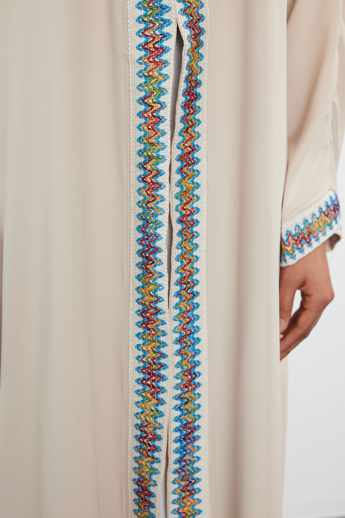 Trendyol Modest-Λεπτομερές υφαντό καπάκι & Ferace & Abaya & Kimono TCTSS24KF00033 2