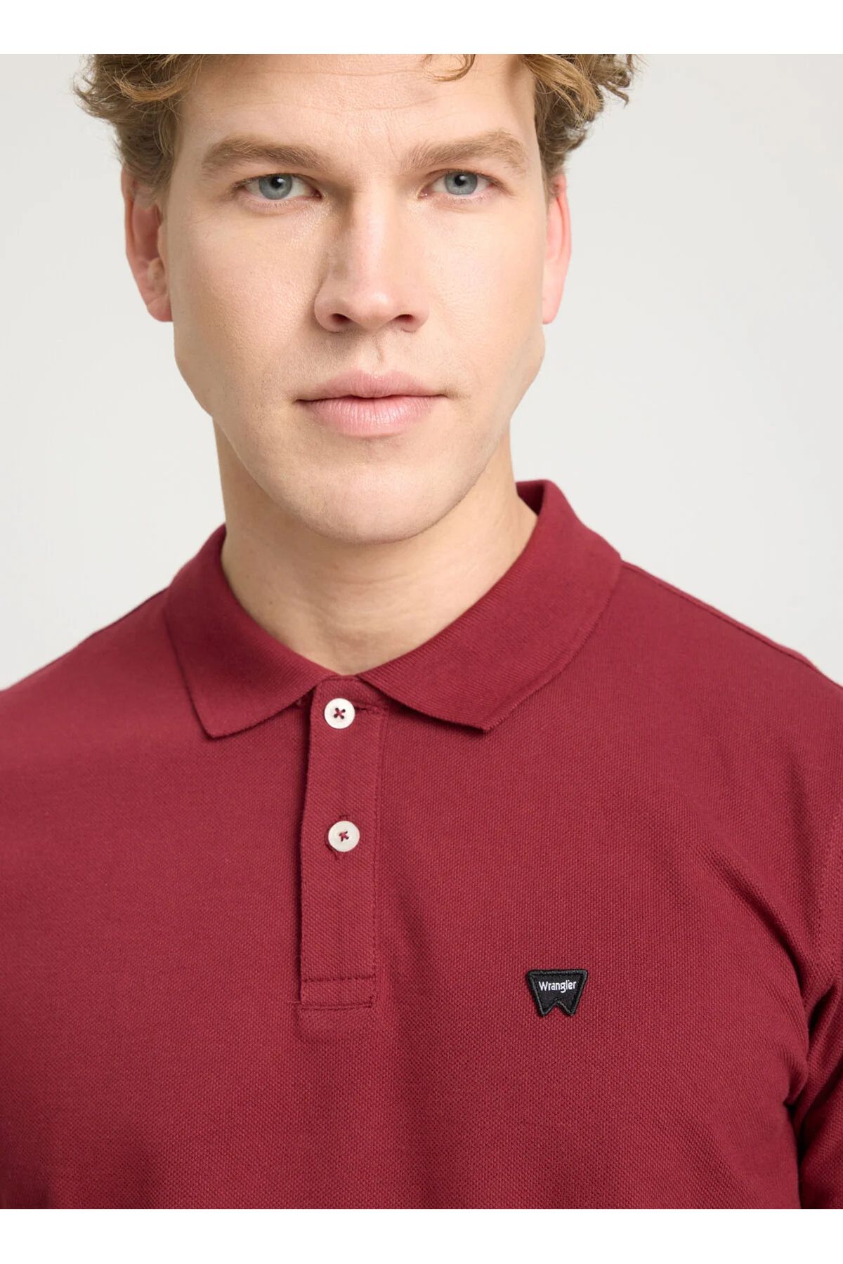 WRANGLER-Koszulka Polo męska - Claret Red, krótki rękaw, W7D5K4Xx2T606 4