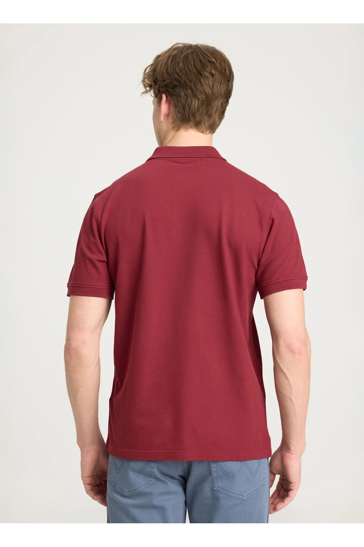 WRANGLER-Koszulka Polo męska - Claret Red, krótki rękaw, W7D5K4Xx2T606 5