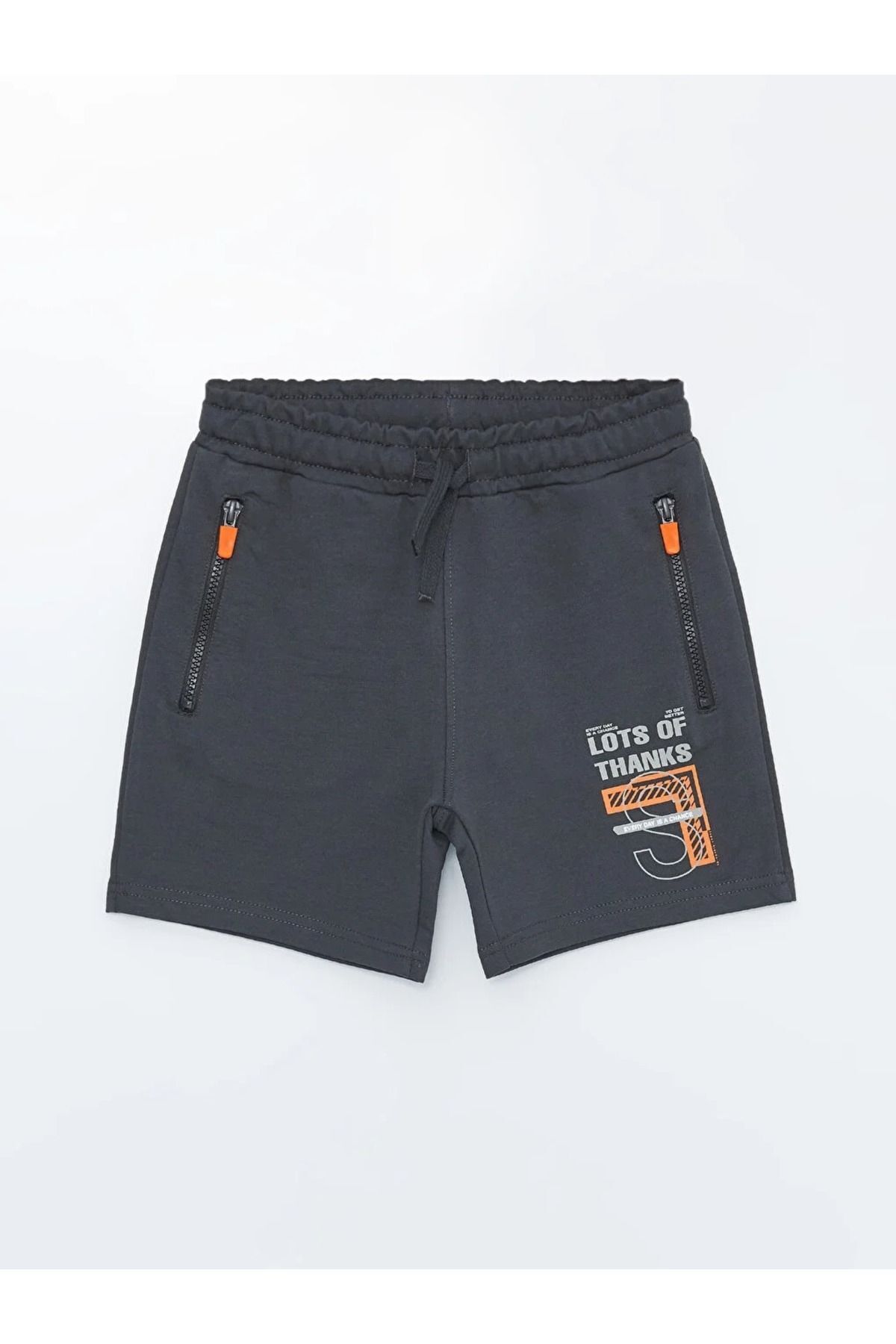 شورت و شلوارک پسرانه خاکستری ال سی وایکیکیLC Waikiki | S4FO25Z4 - VFB اورجینال - تصویر 3