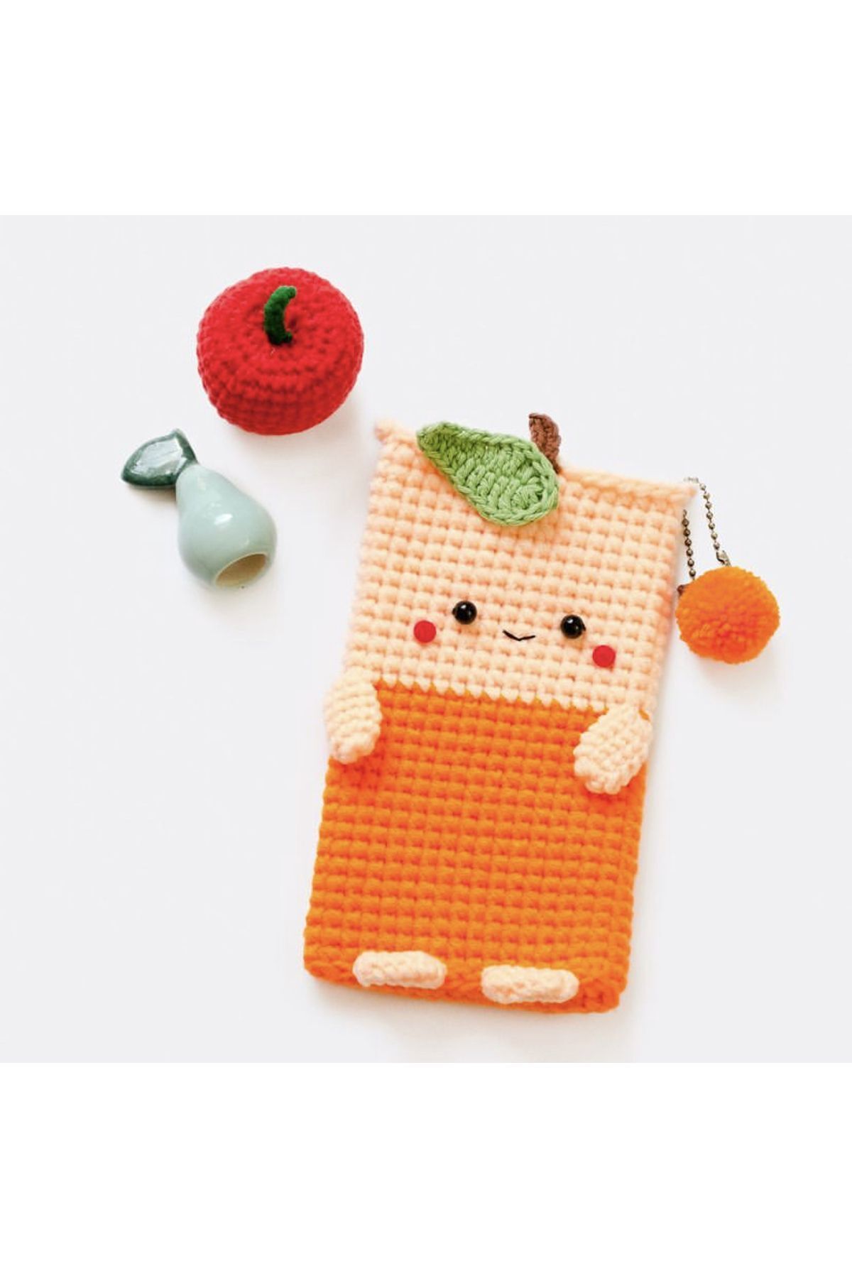 AFRALYAHOME-amigurumi wallet, knitted phone wallet, figure phone wallet, knitted phone bag 1