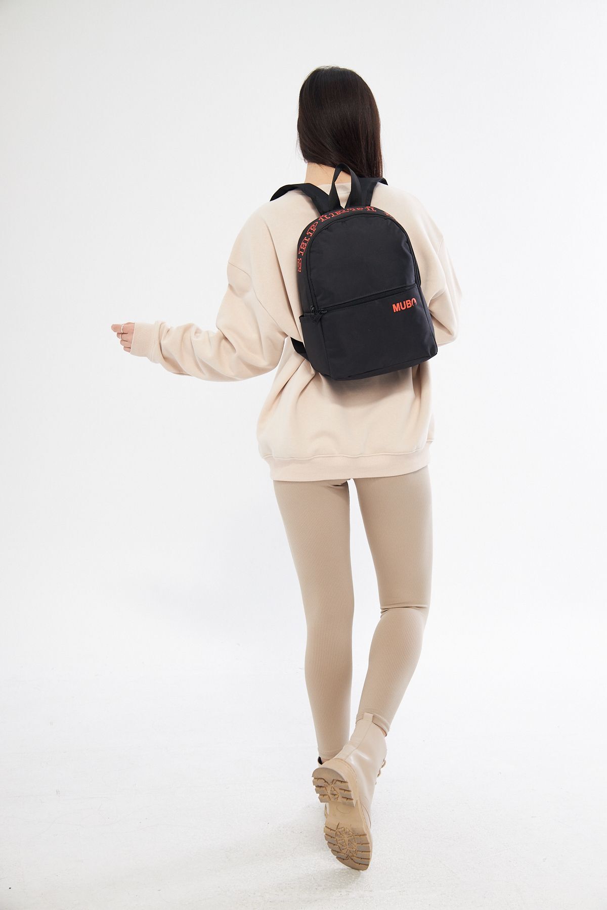 کوله پشتی زنانه مشکی MUBO | TYCYRZTLIN170732264635946 اورجینال - تصویر 3