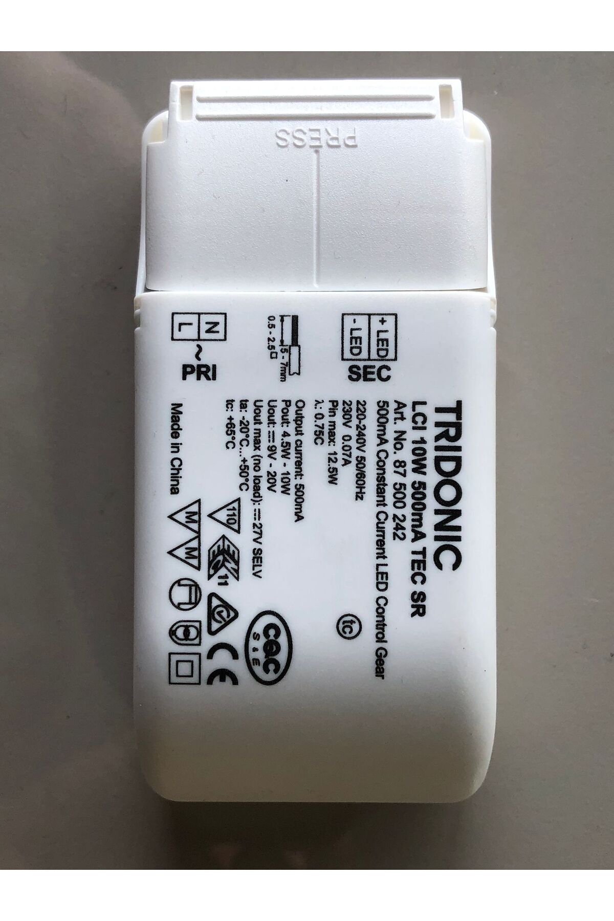 Mini alimentation LED 350mA DE 0,95 À 6,72W ref 1600066