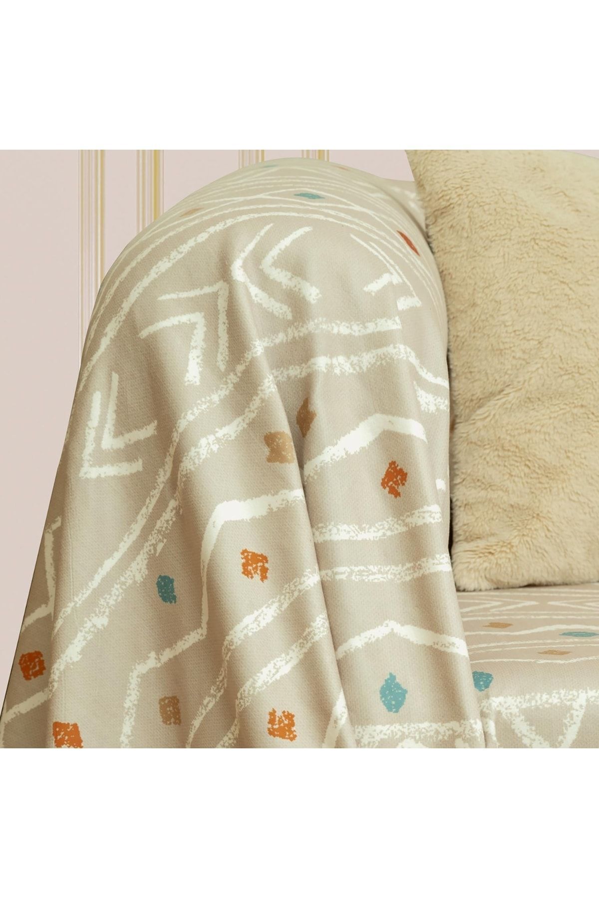 Latuda Concept-Softmicro غطاء أريكة بنمط عرقي 130x180 سم - شال، أريكة، بطانية تلفزيون جملي 3