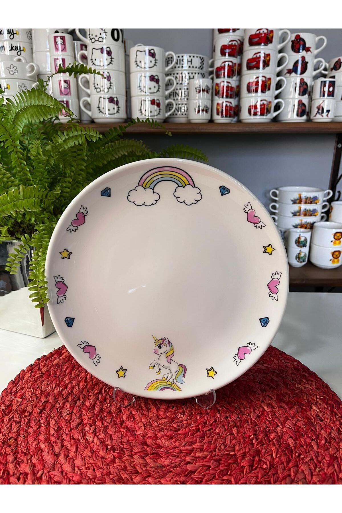 TEBAK COLLECTION UNICORN DESENLİ 6 parça ÇOCUK BEBEK YEMEK TAKIMI BESLENME SETİ fotoğrafı 2 (önizleme)