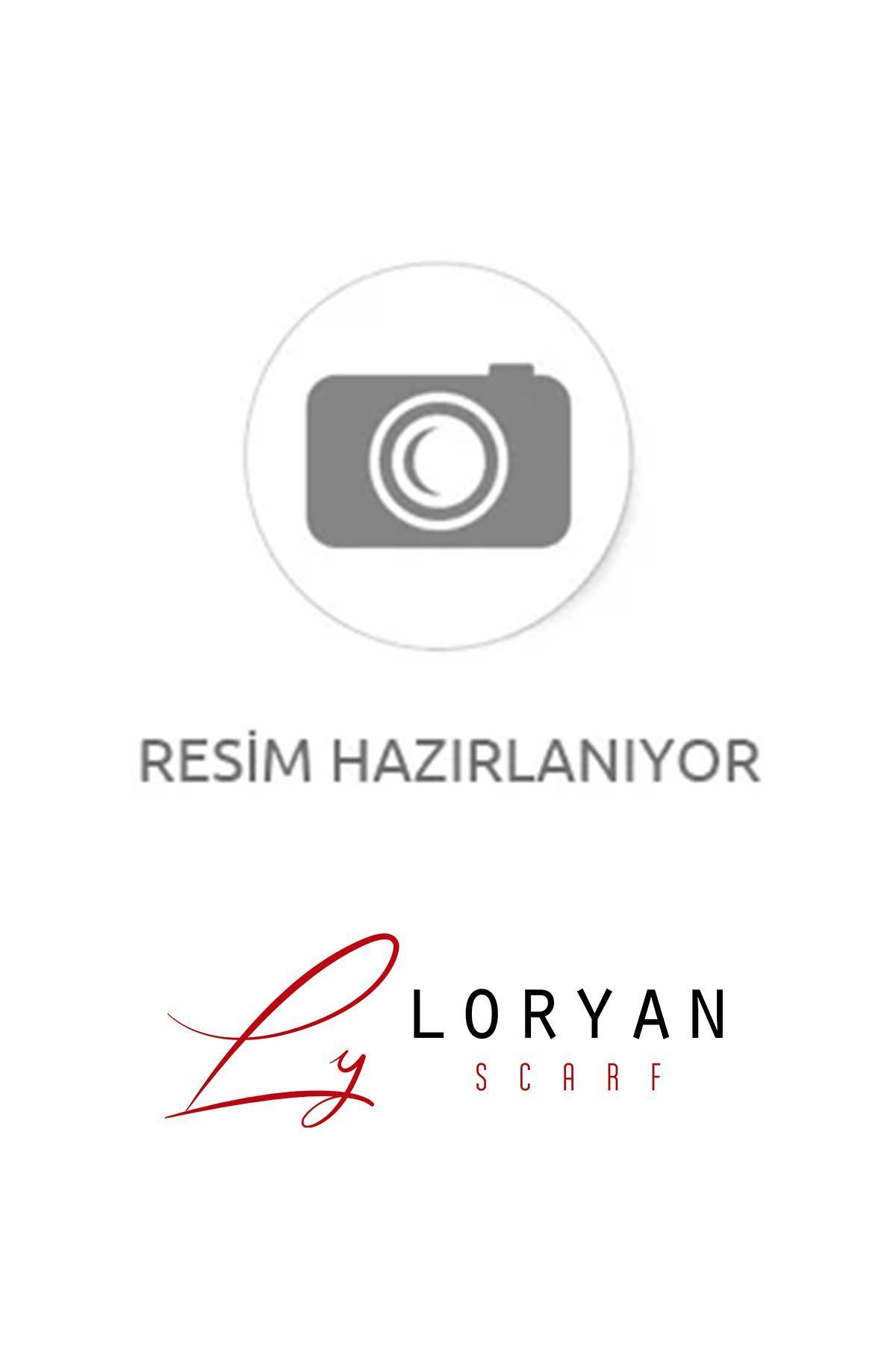 روسری سبز حجاب کتانی مخلوط پنبه ای آبدار رنگ Loryan