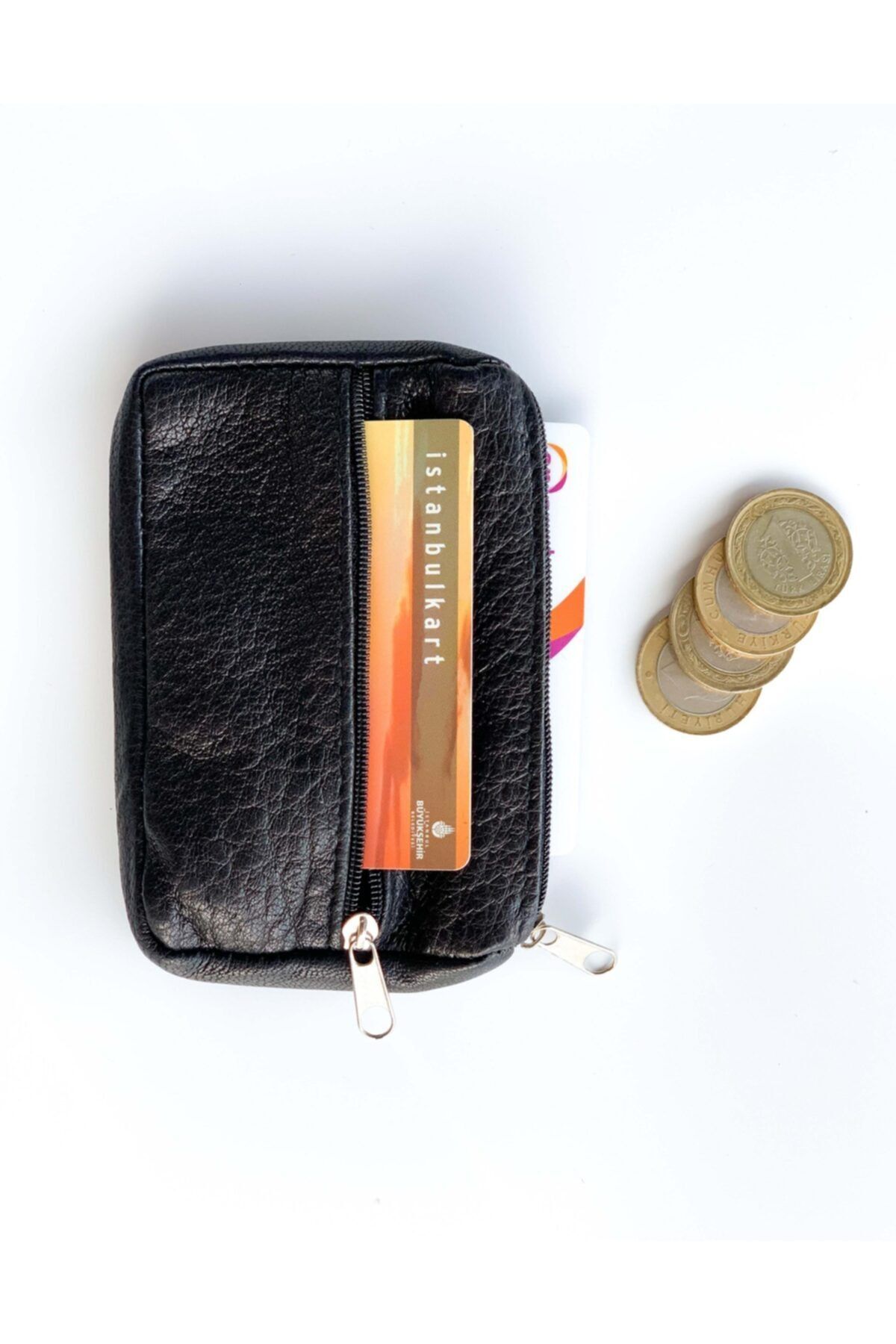 کیف پول مردانه مشکی Deribag | CZDN001 اورجینال - تصویر 3