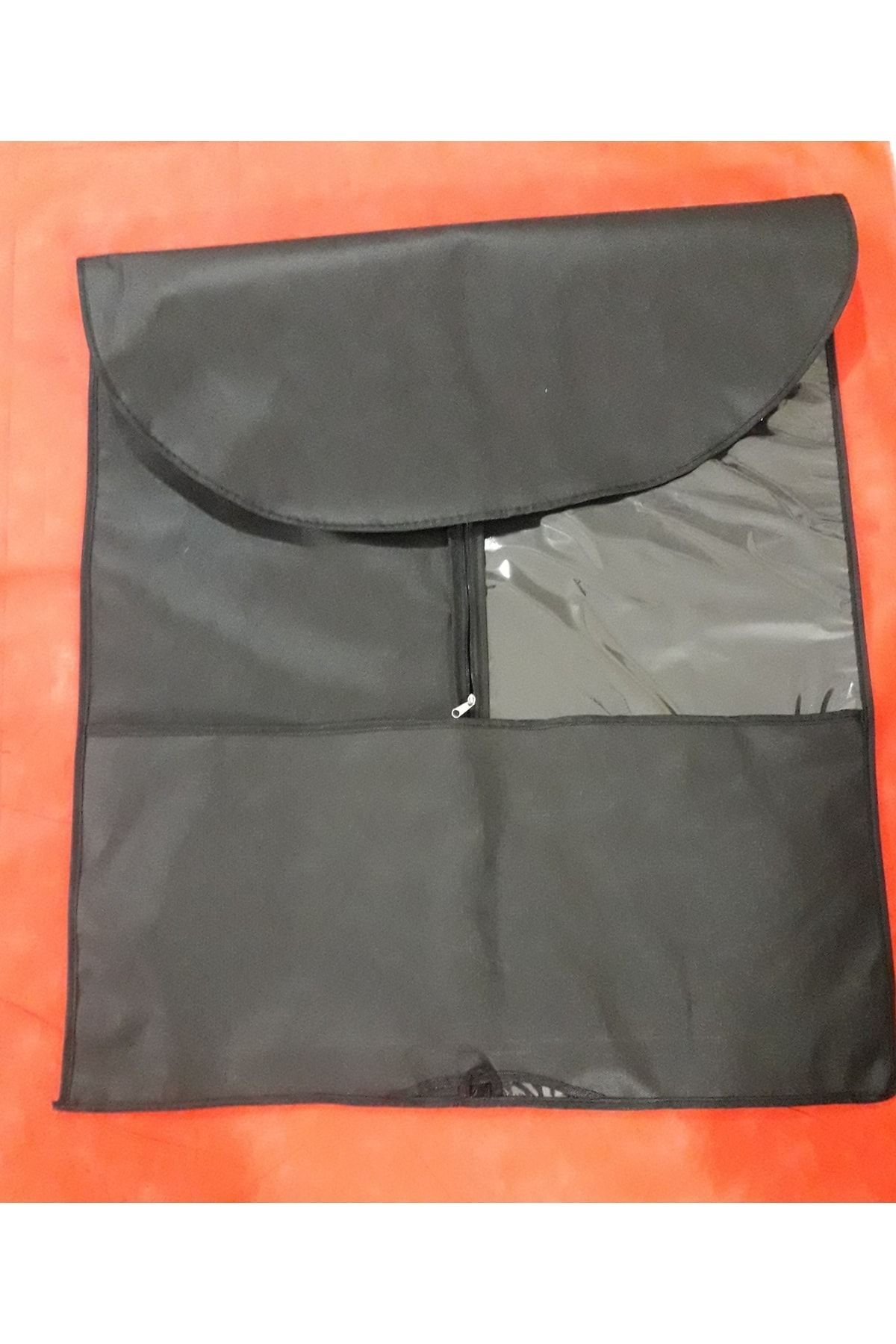 Şeffaf PVC Takım Elbise Kılıfı 5'li Şapkalı 64x100 cm, Koruyucu ve Şık Tasarım