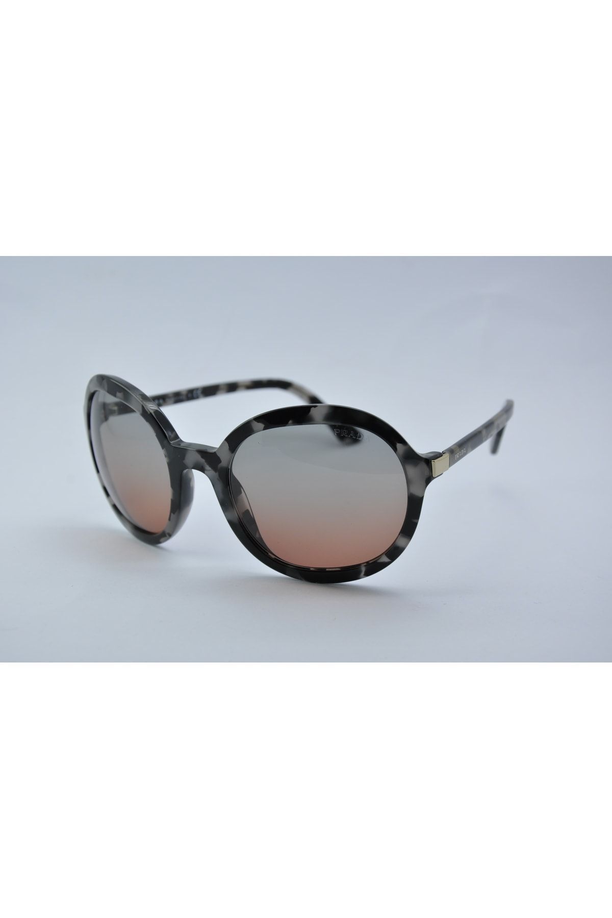 عینک آفتابی خاکستری زنانه بیضی مدل Heritage SPR09VS510756 Prada