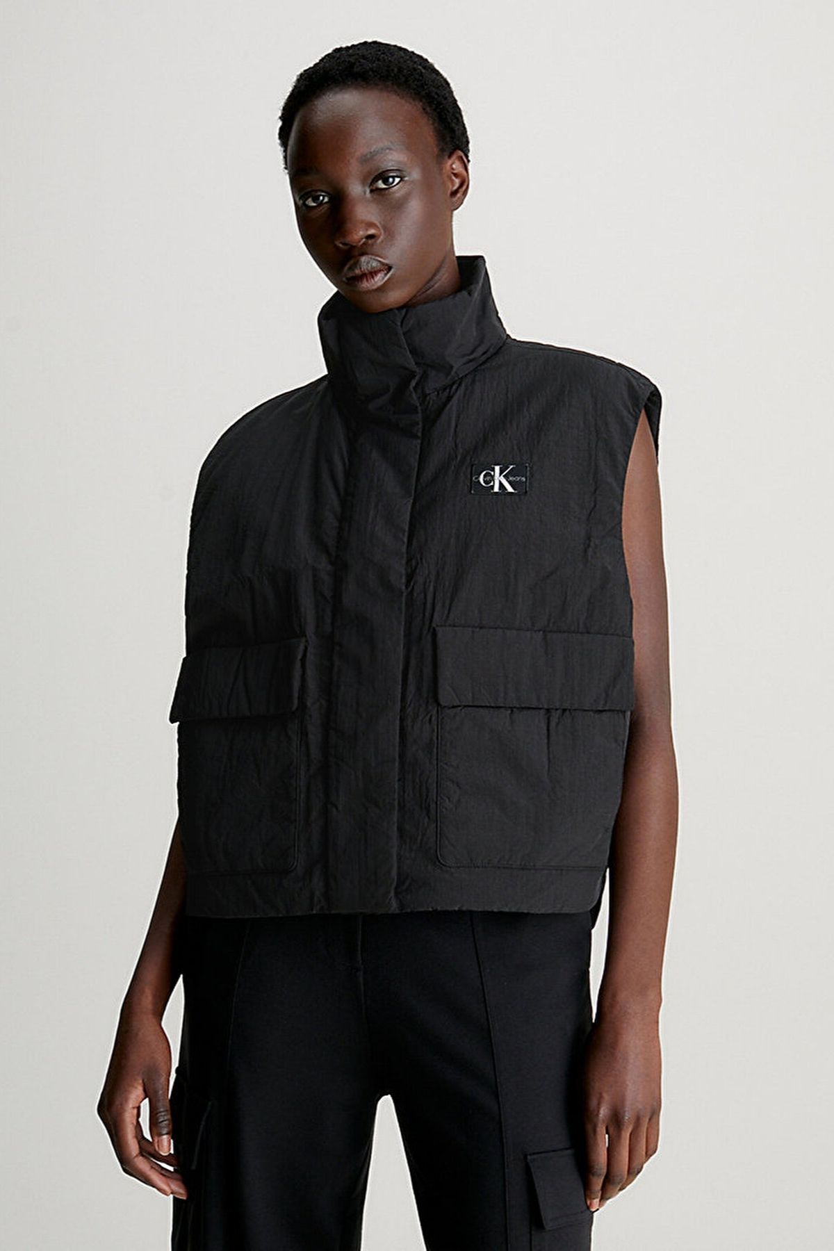 Calvin Klein Women s Black Vest with Brand Logo Suitable for Daily Use J20j222592 Beh Trendyol