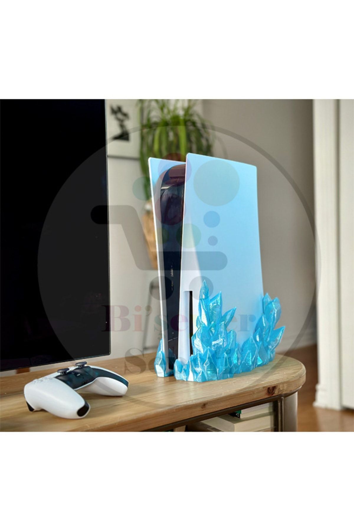 Ps5 - Playstation 5 - Disc Edition Dikey Vertical Stand Kristal Dikey Vertical Stand