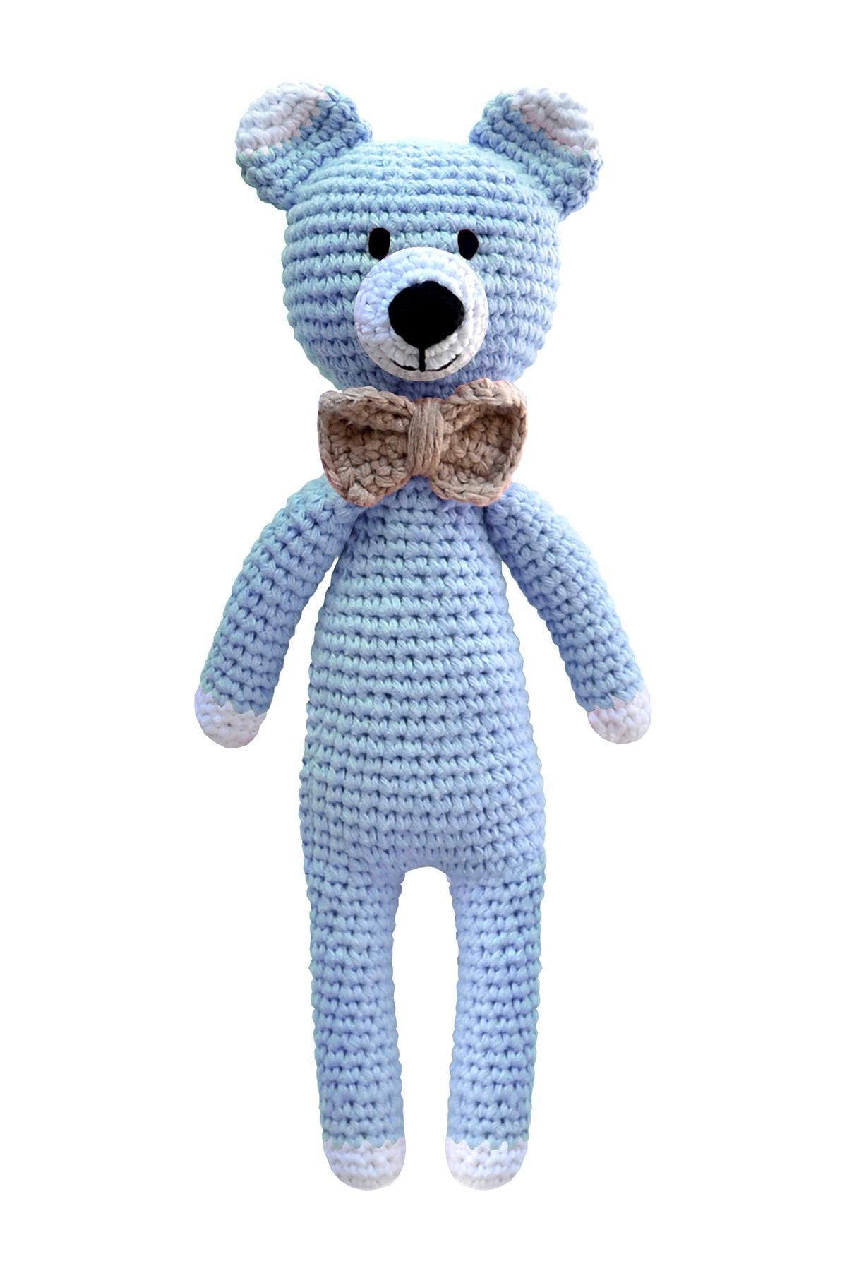 flamintoy Bebek Hediye Seti Uyku Arkadaşı Emzik Zinciri Diş Kaşıyıcı Çıngırak Amigurumi Oyuncak Bebek fotoğrafı 2 (önizleme)