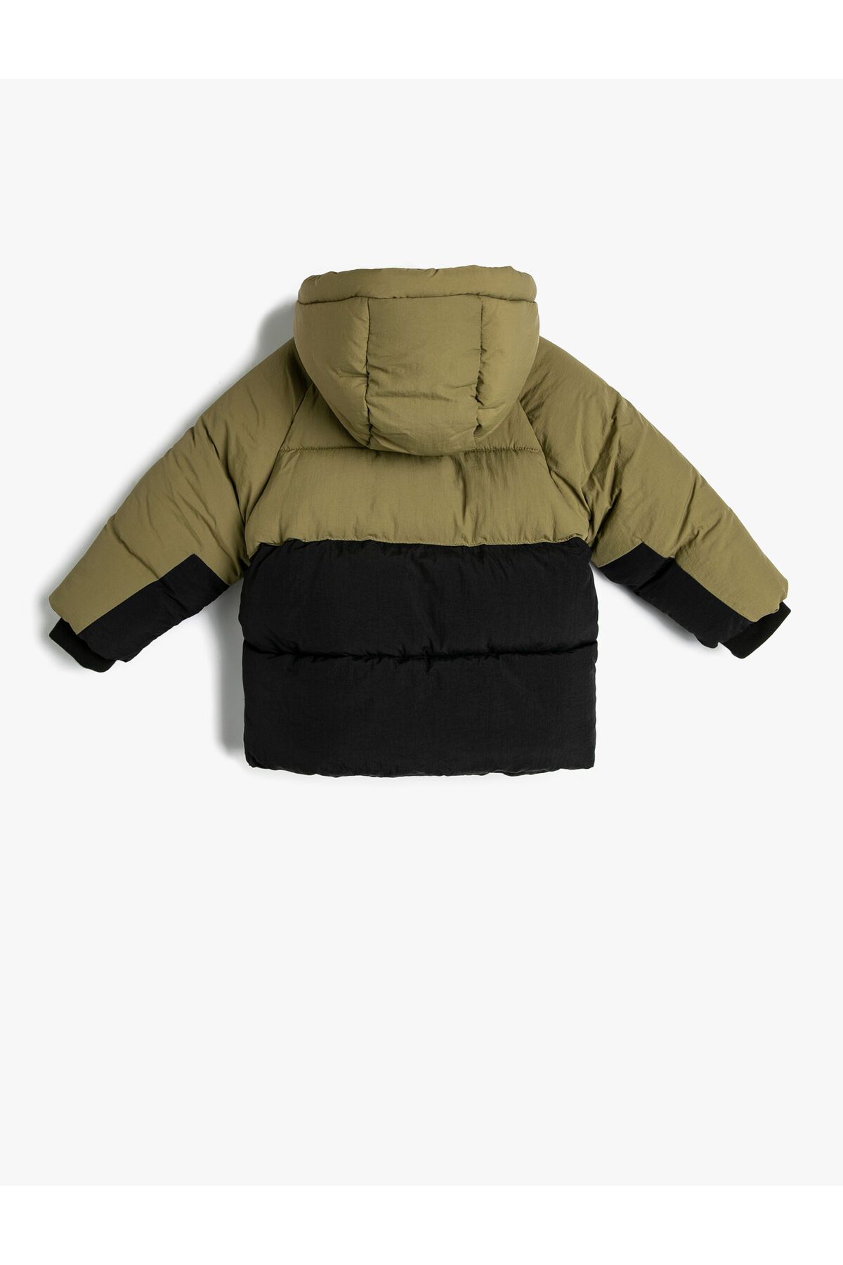 Şişme Mont Kapüşonlu Peluş Astarlı Cepli