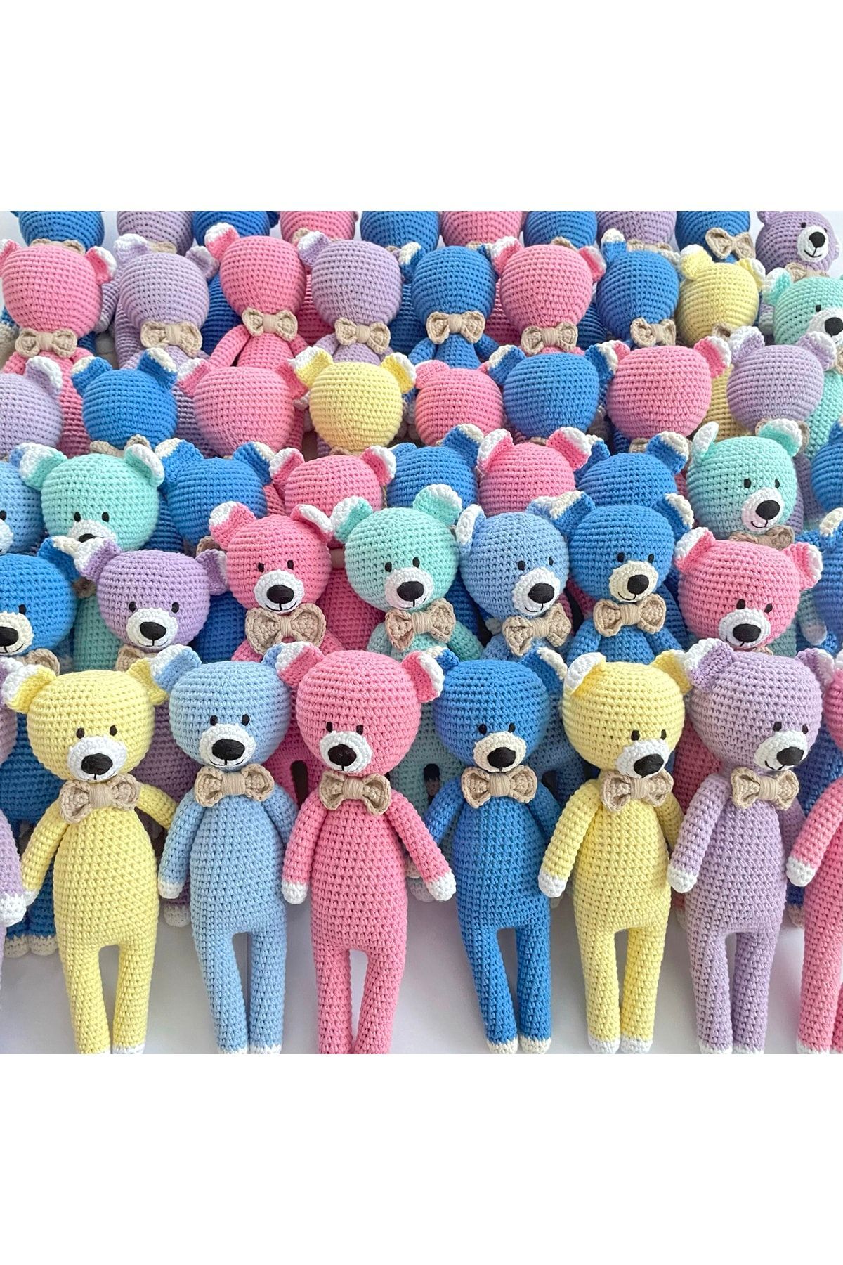 flamintoy Uyku Arkadaşı Emzik Zinciri Diş Kaşıyıcı Çıngırak Amigurumi Oyuncak Bebek fotoğrafı 6 (önizleme)