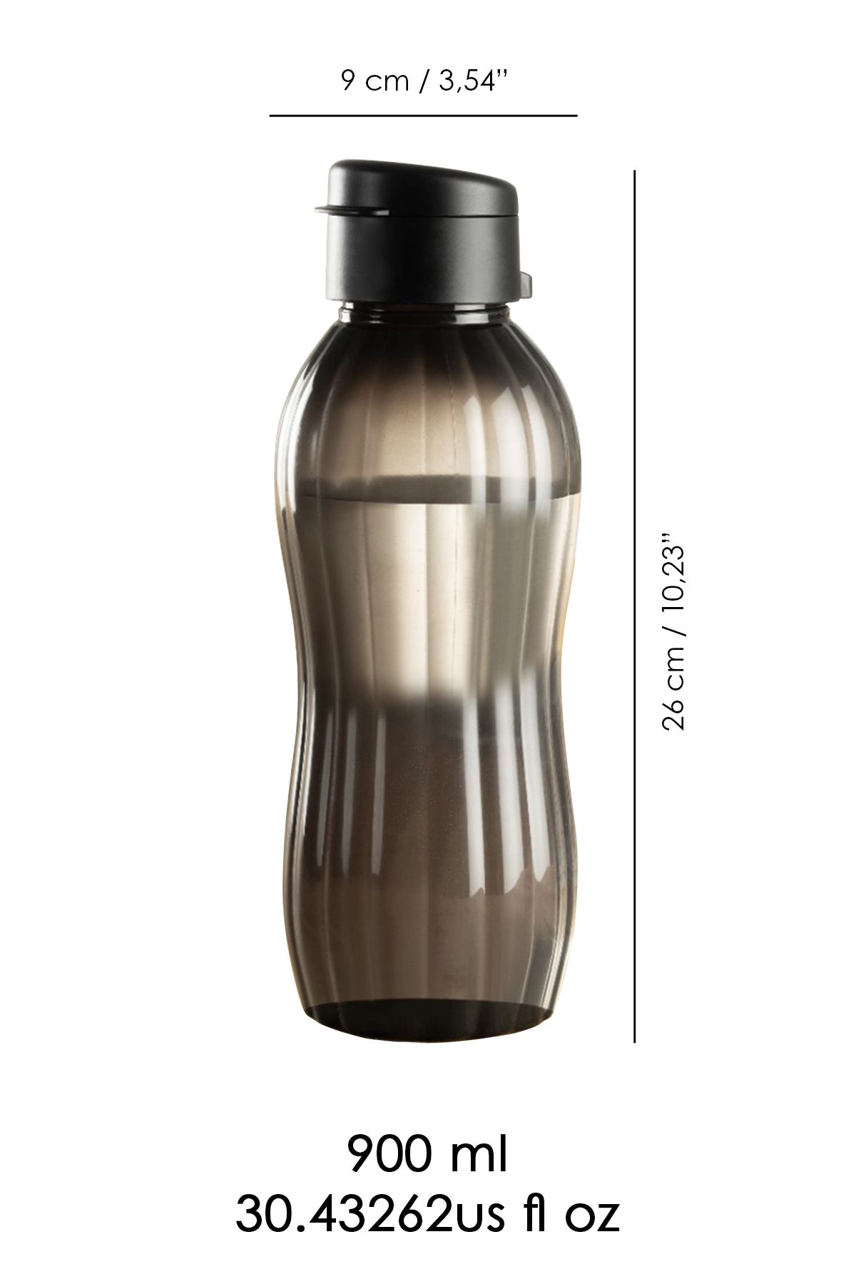 Meleni Home-900 Ml Large Size Water Bottle - Leak-Proof Lid and Flask Black 4