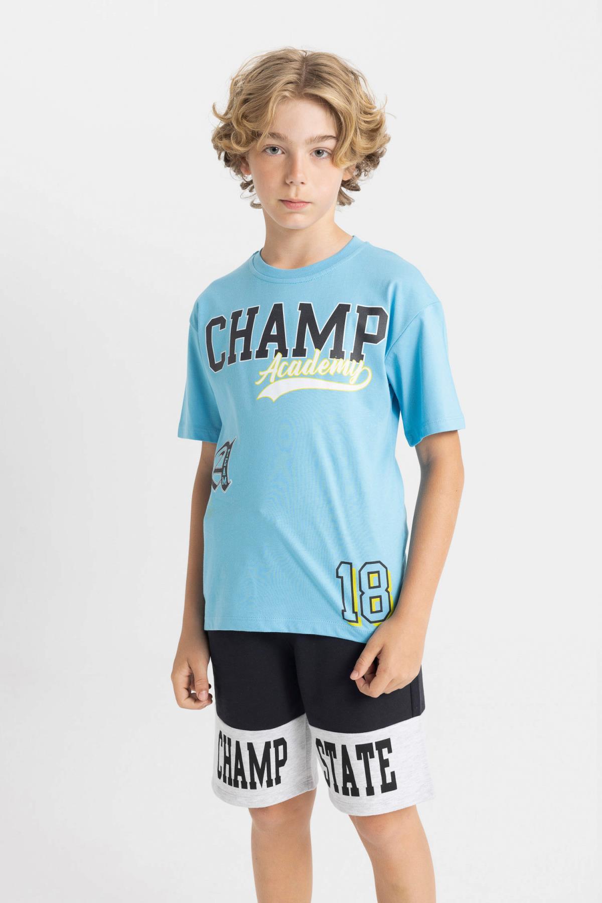 تی شرت پسرانه دفاکتو | C3899A824HS Defacto - Image 4