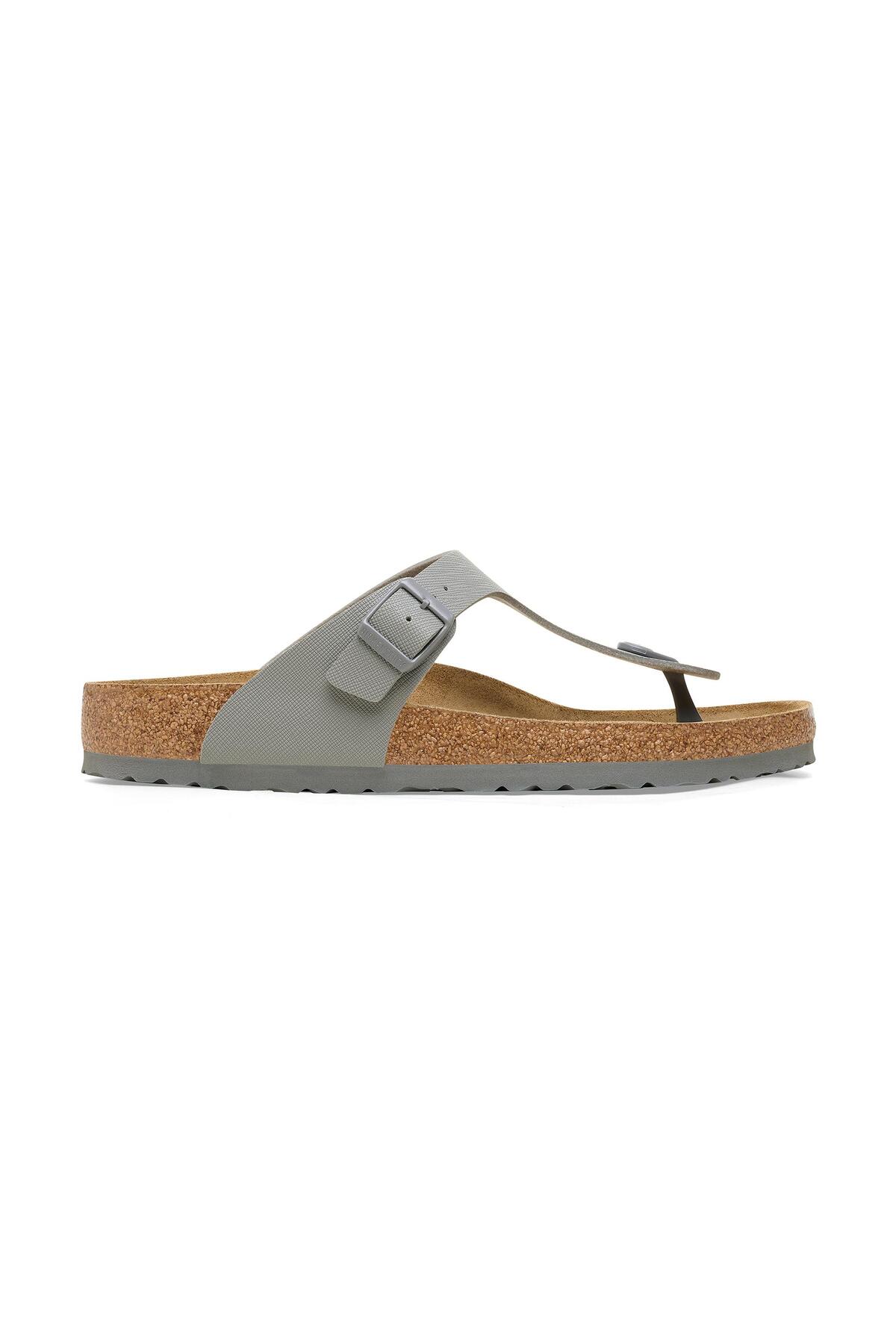 صندل بیرکن استاک مردانه نوبوک خاکستری  راسته      کژوال/روزمره | Birkenstock TYCD30C6A3D6BE4EA0 DE - تصویر 4