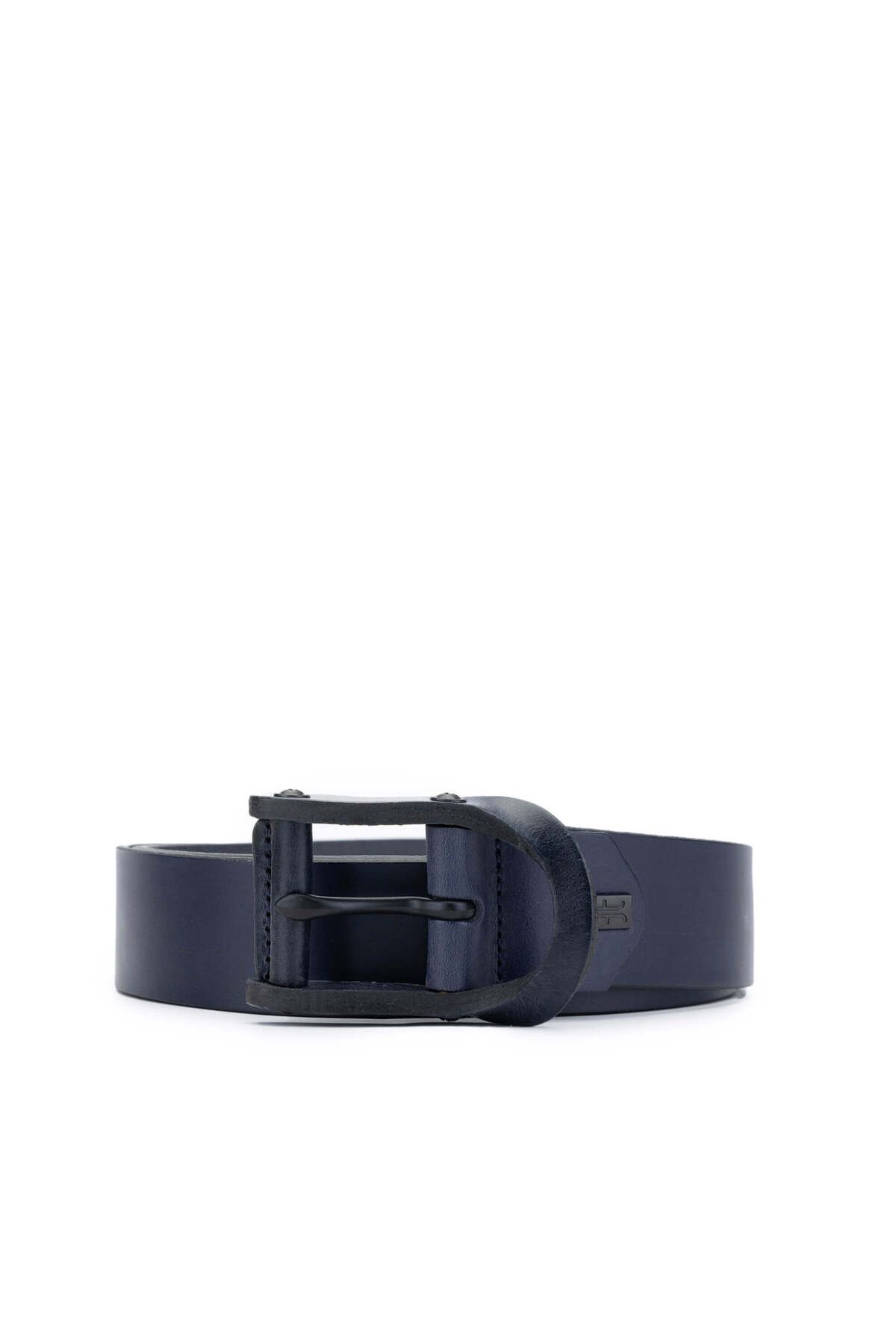 Tamer Tanca Curea Bărbătească Din Piele Naturală - Bleumarin Masculin - 120 CM
