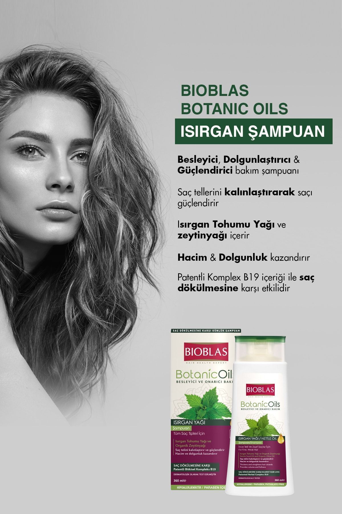 Bioblas-Botanical Oils 360 ml Nettle Oil Shampoo 4