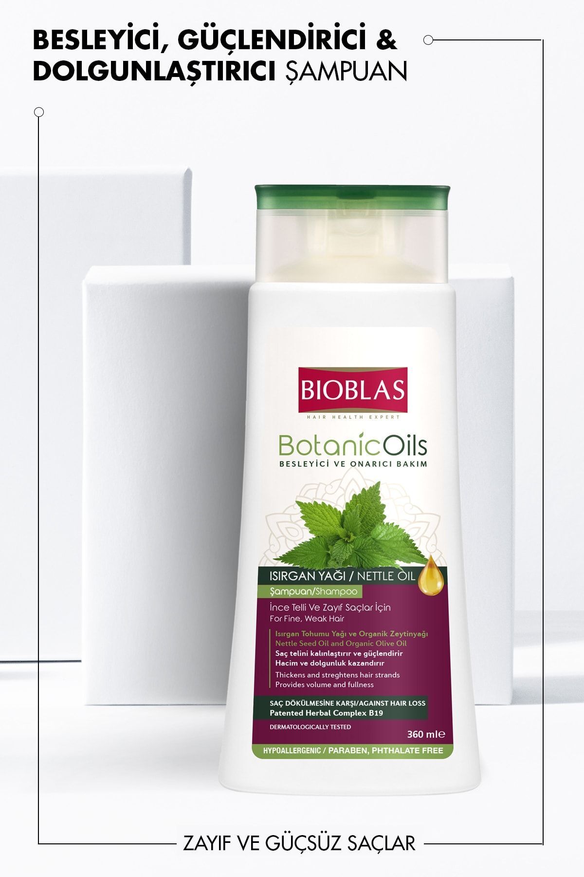 Bioblas-Botanical Oils 360 ml Nettle Oil Shampoo 2