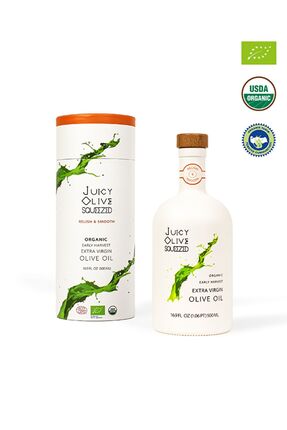 JUICY OLIVE SQUEEZED Relish & Smooth Organik Erken Hasat Natürel Sızma Zeytin...