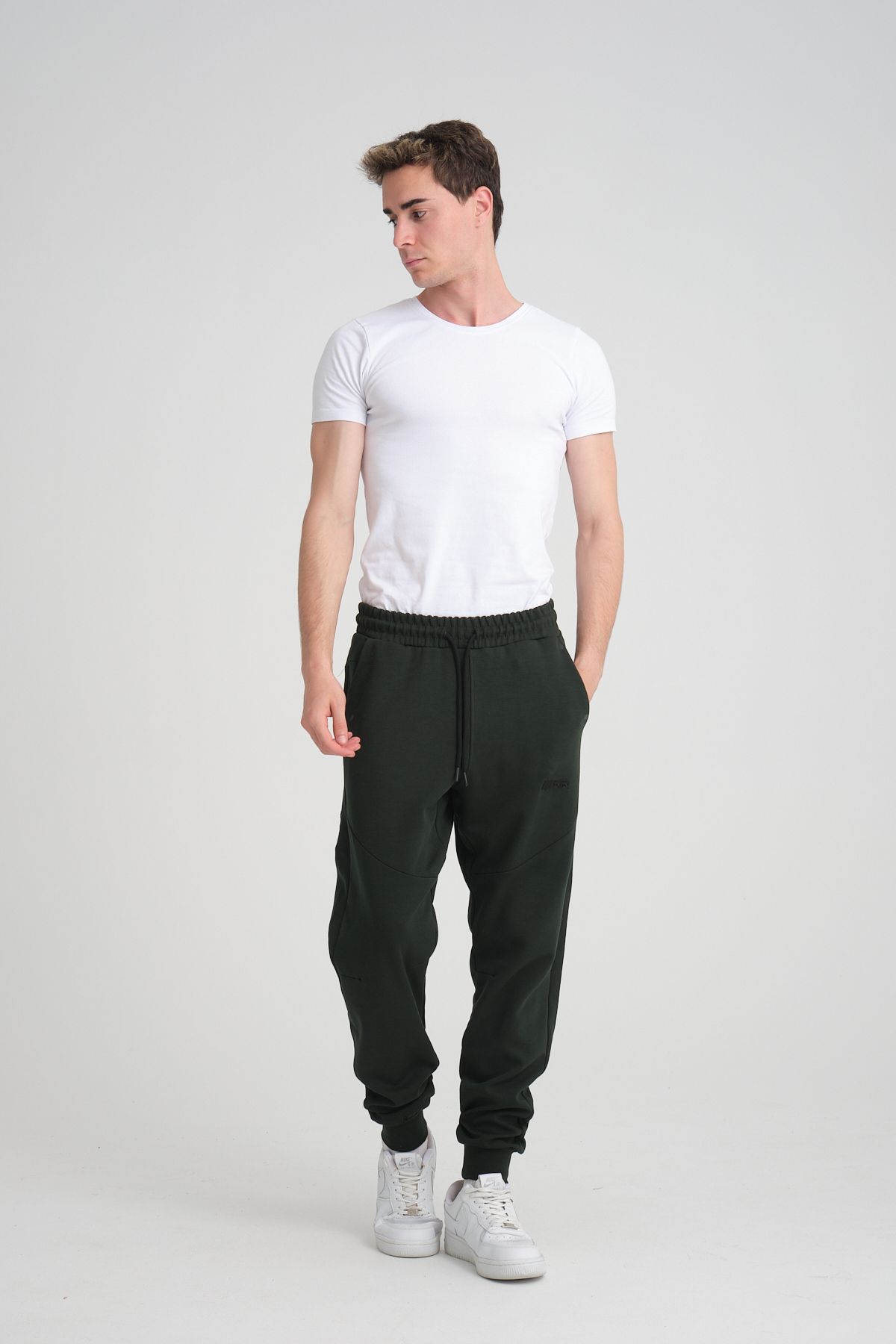 Tech Fleece Double Face Eşofman Alt Zümrüt