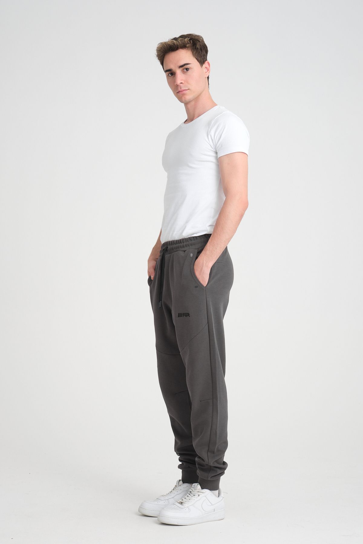 Tech Fleece Double Face Eşofman Alt Füme