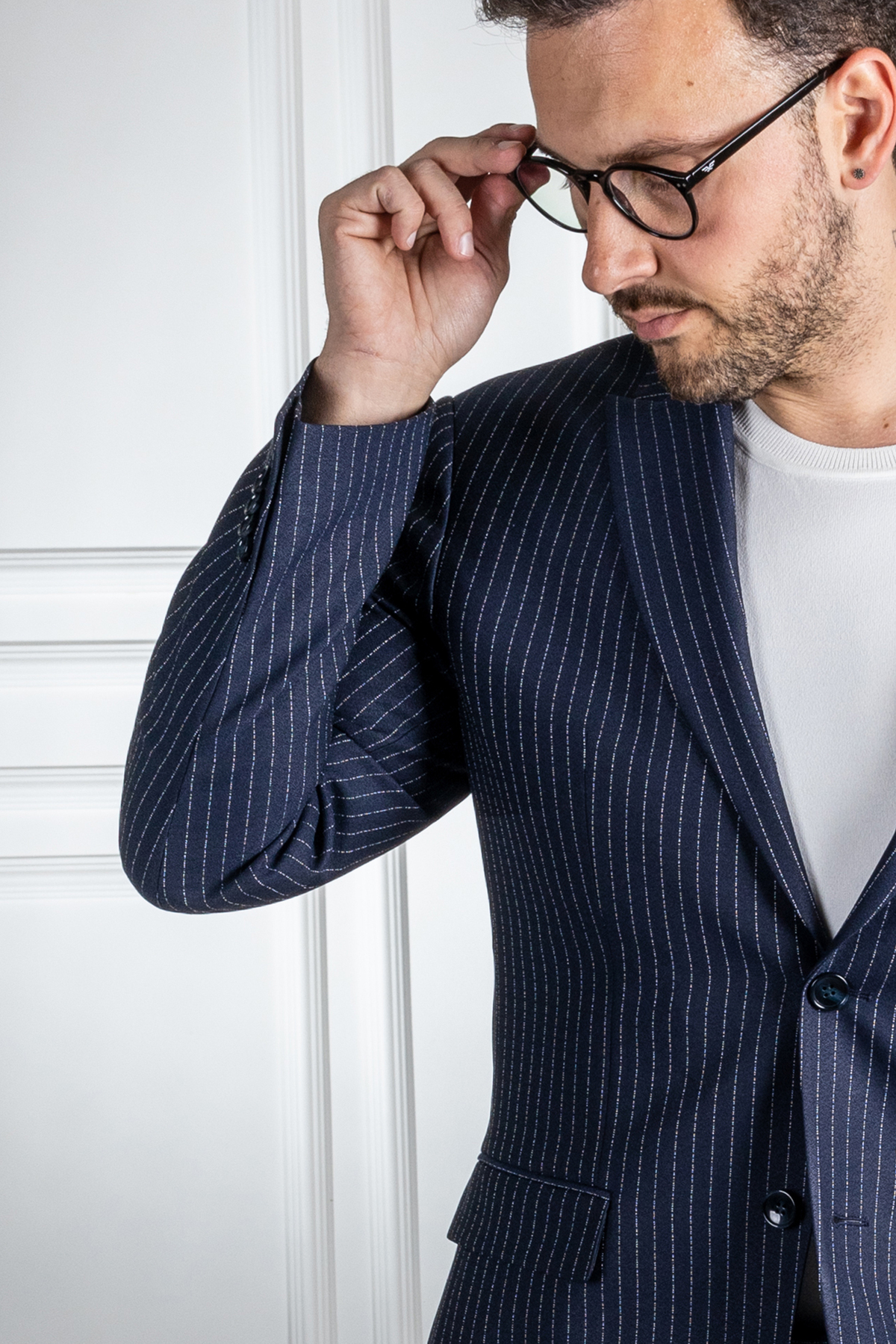 کت و شلوار مردانه آبی سرمه ای سارارSarar | 131749821 اورجینال - تصویر 5