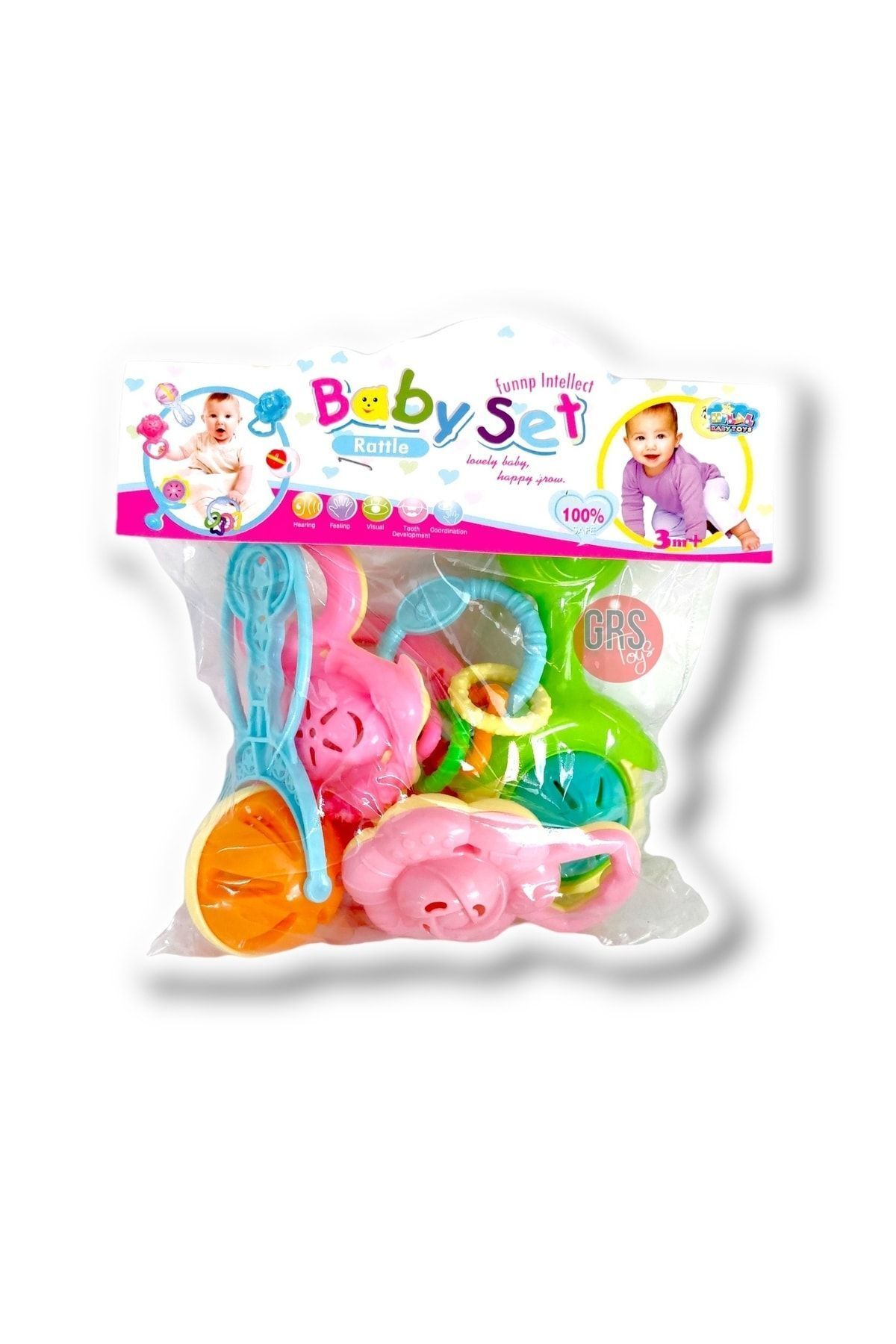 grs oyuncak-Multiple Rattle Set 6 Rattle Set for Babies 2