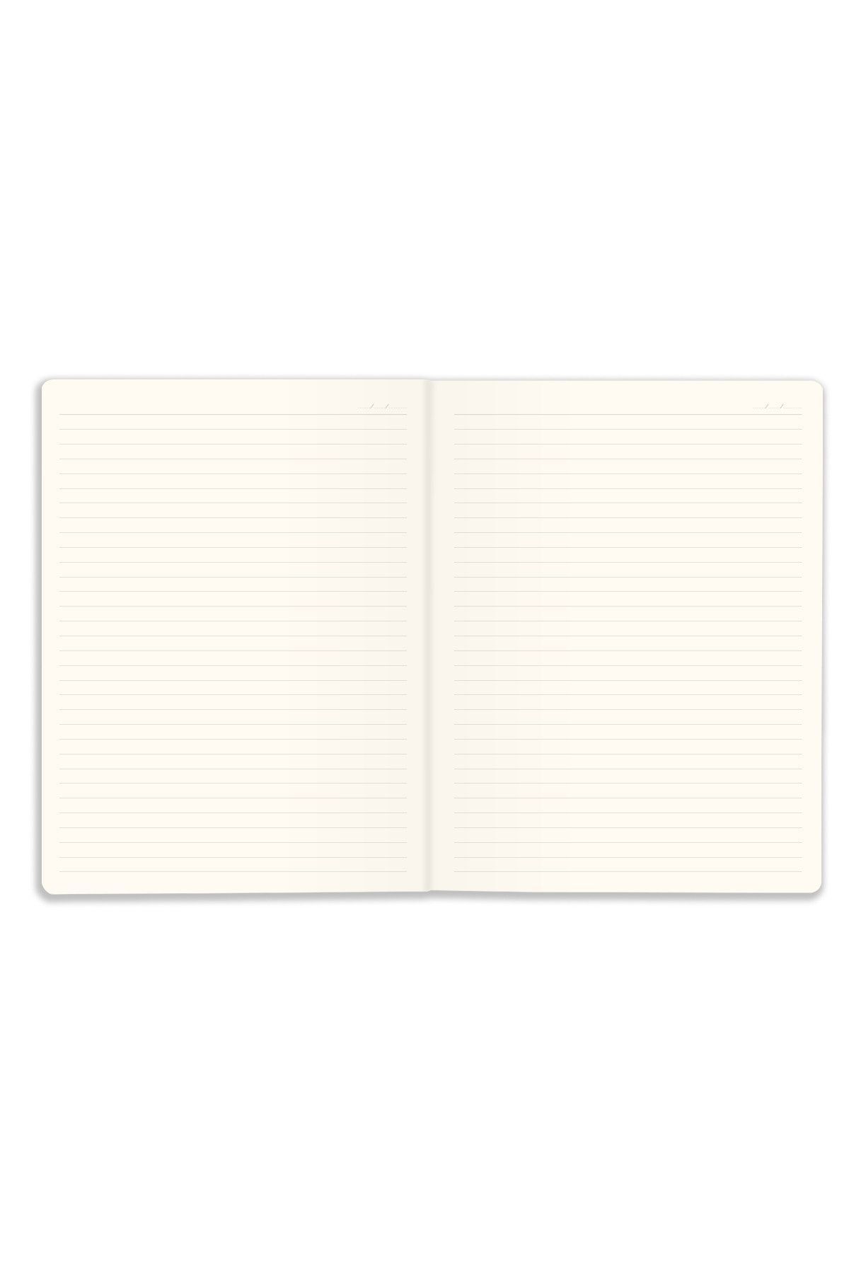 Matt Notebook-18x24'cm Set of 4 Notebooks Striped Tailor Stitching Black 4