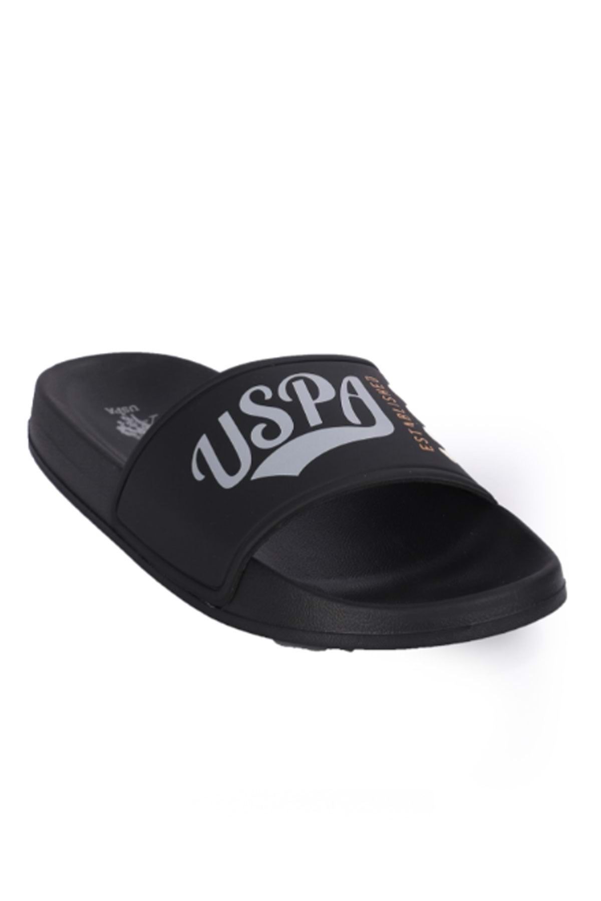 دمپایی مشکی مردانه U.S Polo Assn 4fx Luvy Slippers 45 ST07474 U.S. Polo Assn.