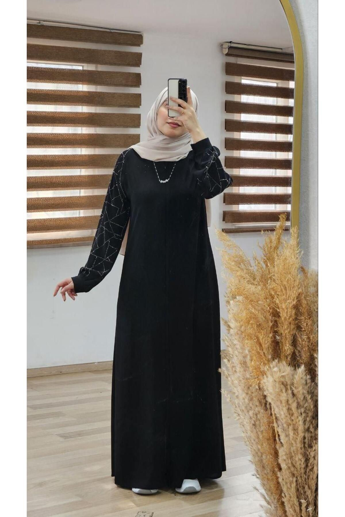 Tebrikler tekstil new season women s summer ferace sleeves raglan and embroidered model m2009 Trendyol