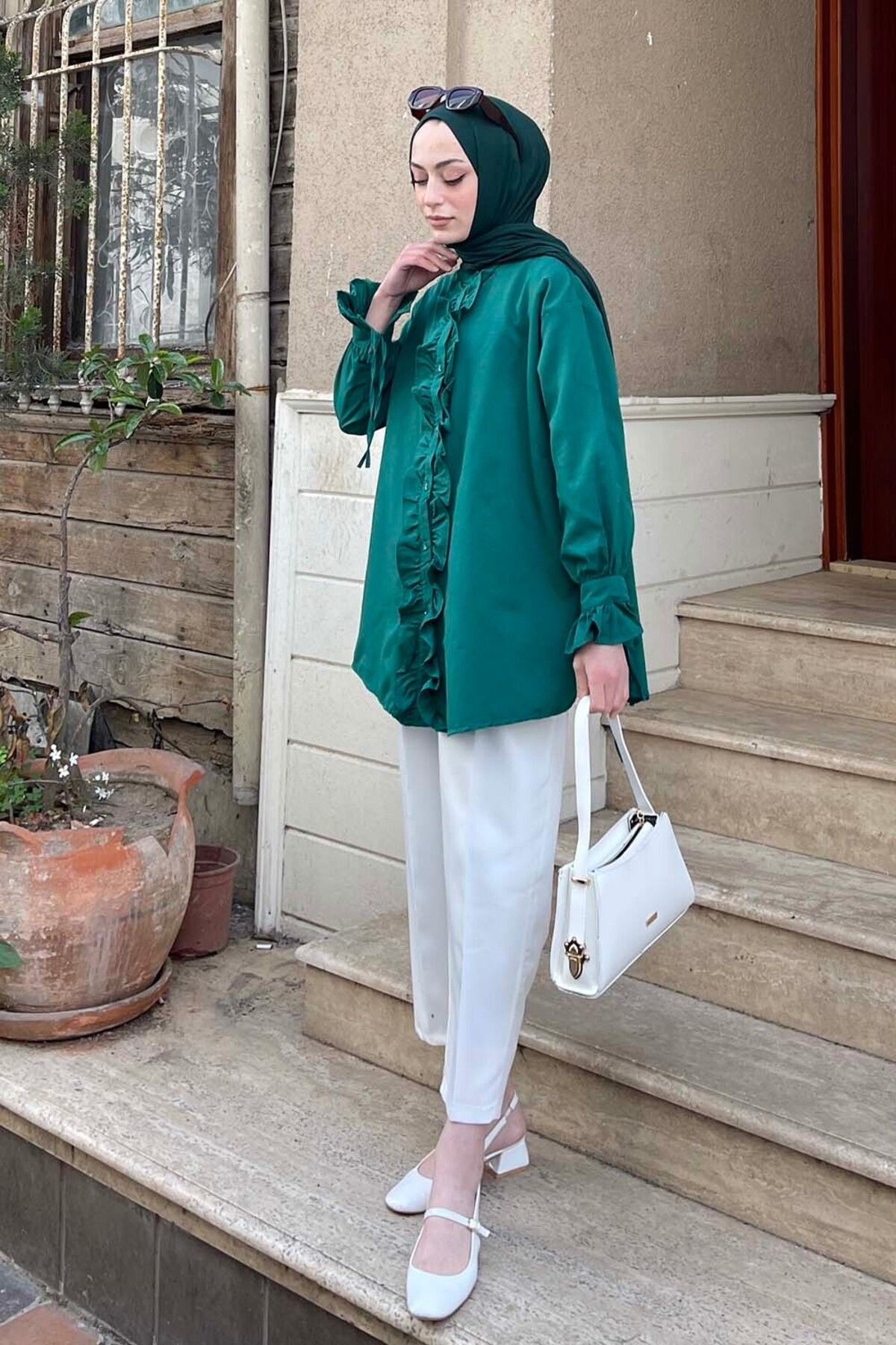 tunik oversize flores