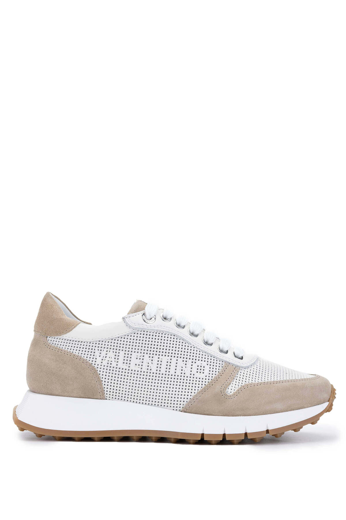 ماریو والنتینو کفش‌های کتانی و ورزشی چرم اصل زنانه Ecru