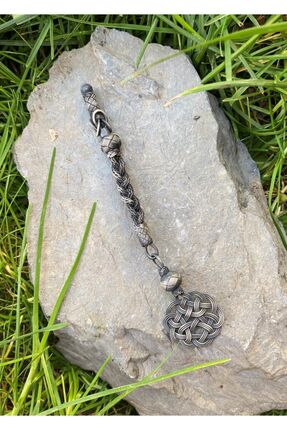 KAZZAZE Oksitli Gümüş Kazaziye Örgü Detay Tekli Tesbih Püskülü