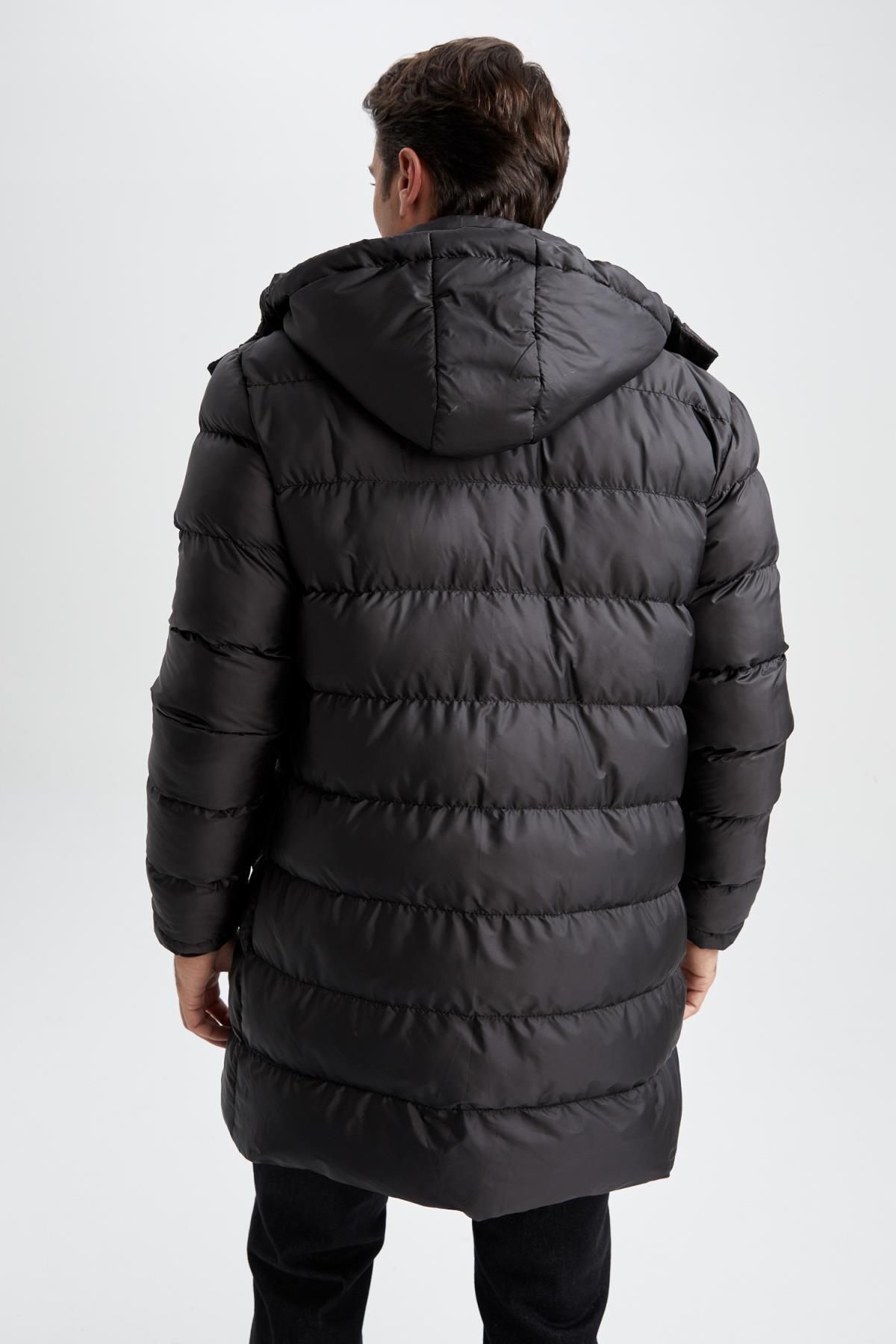 DeFacto-Slim Fit Pufferjacke mit Kapuze - Y7149az22wn 7