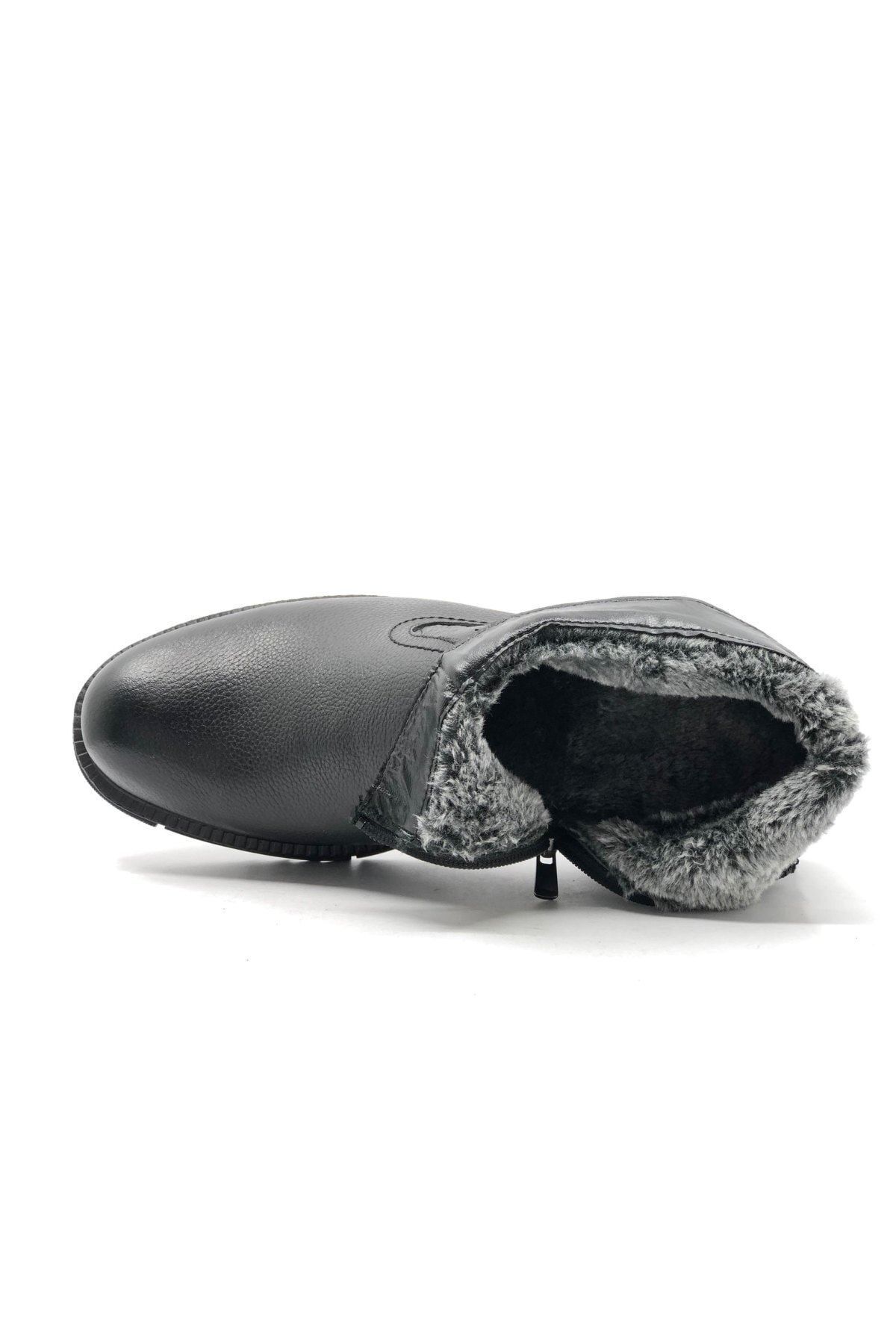 w white stars sports & wear-Genuine Leather Inside Fur Special Sole Italian Style Water Resistant Winter Boots 7