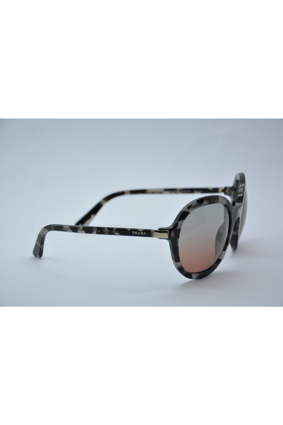 عینک آفتابی خاکستری زنانه بیضی مدل Heritage SPR09VS510756 Prada