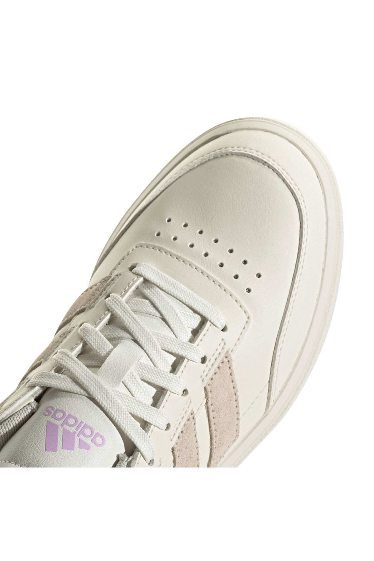 کفش تنیس کرمی زنانه CourtBlock IF6508 اورجینال adidas