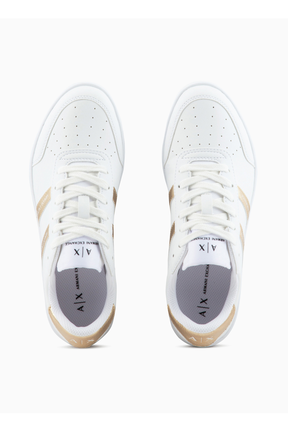 Resim Armani Exchange Beyaz - Sarı Kadın Sneaker XDX148XV797T782 