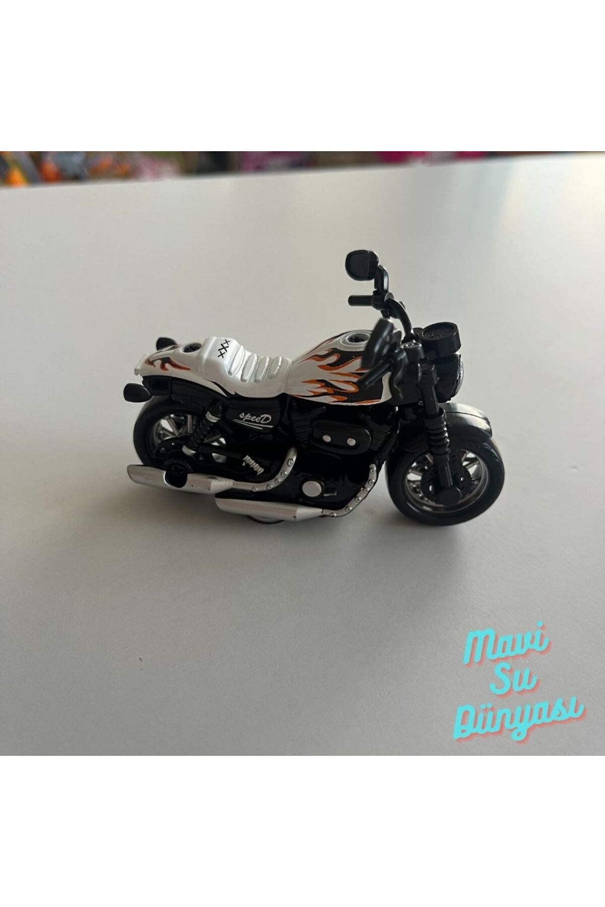 Drop Check Metal Small Size White Color Motorcycle 7 Cm