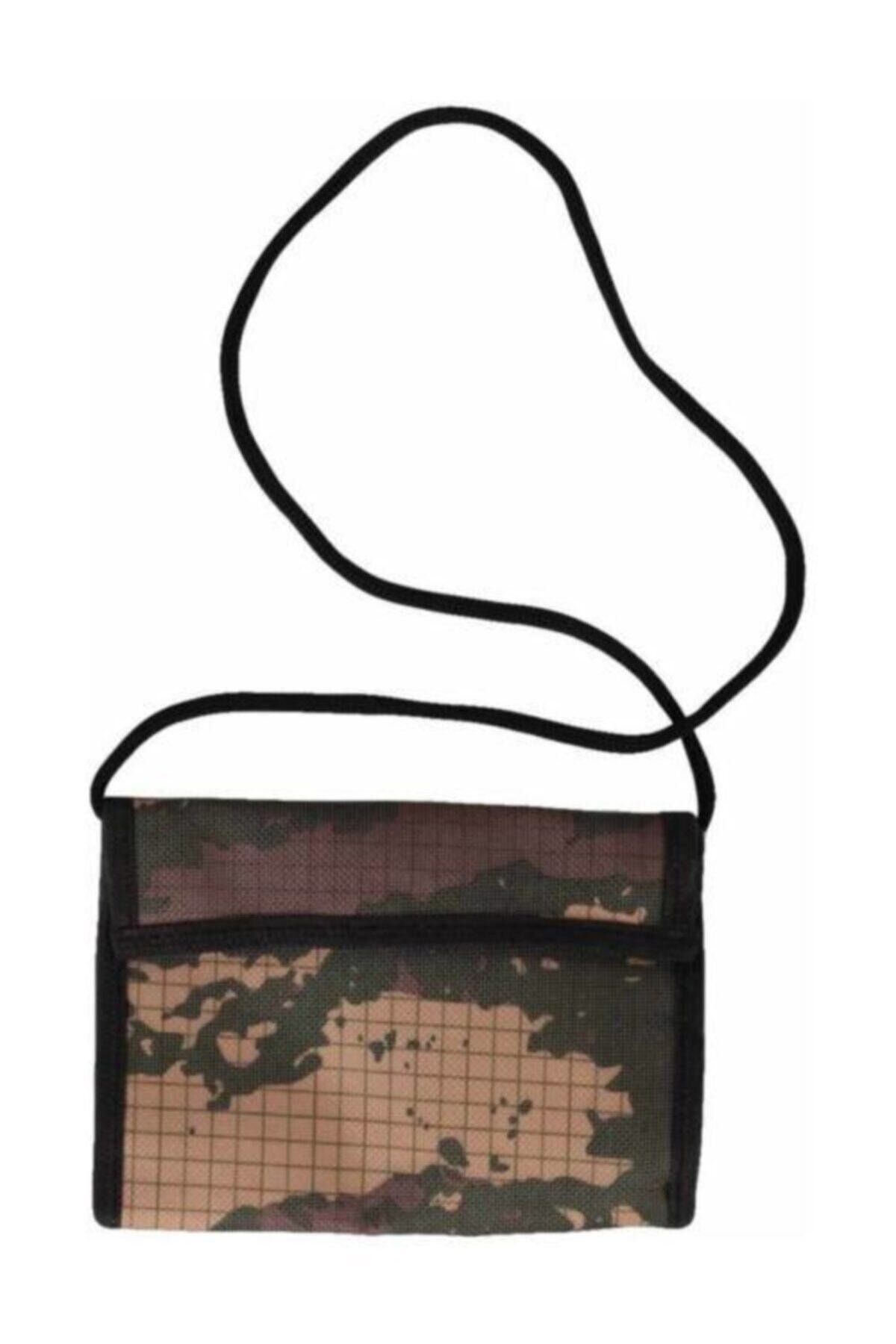 efmues-String Camouflage Soldier Neck Wallet 1